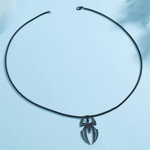 Collar Spiderman Acero Inoxidable Cadena Hombre Araña Regalo