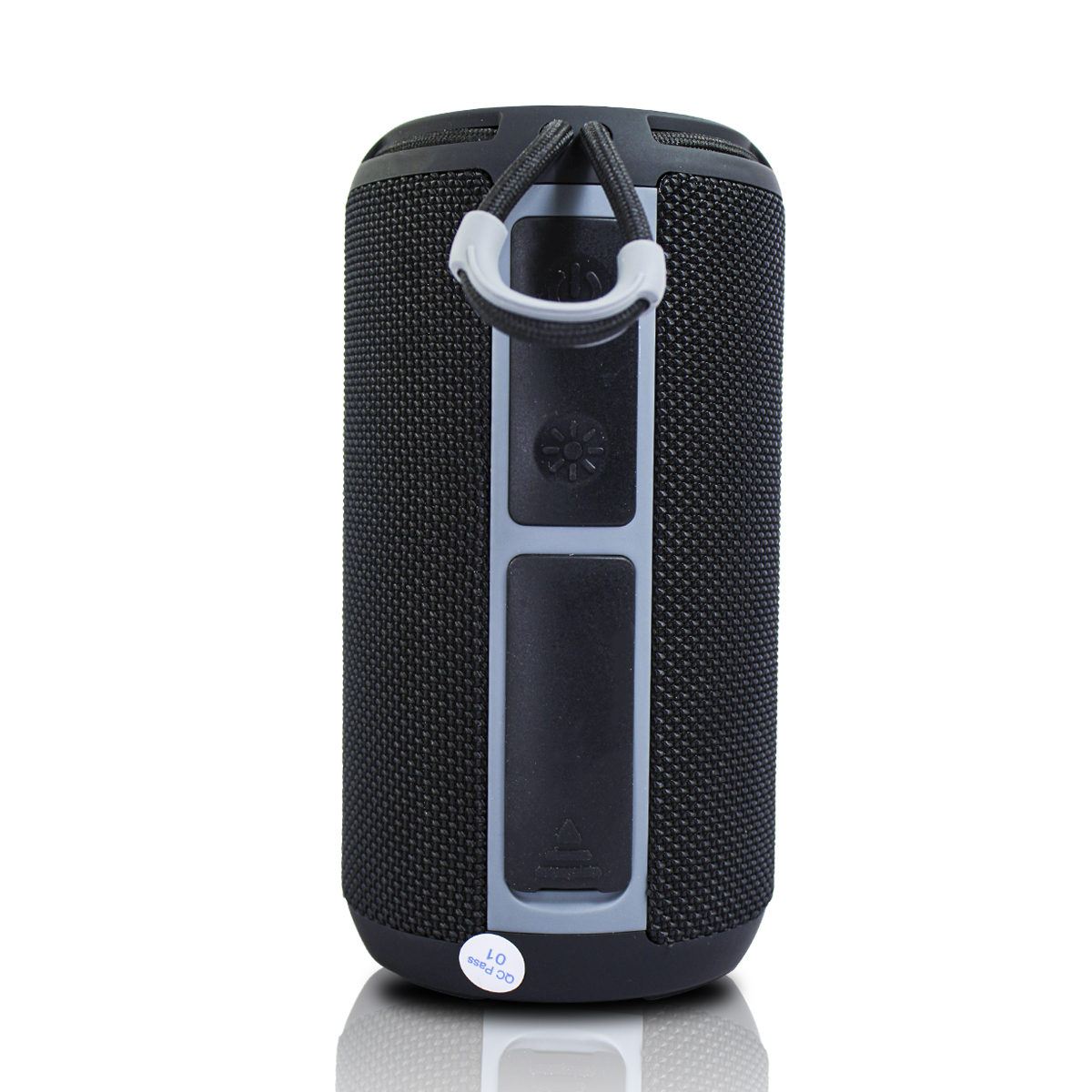 Bocina Portátil Potente Subwoofer Bluetooth Con Anillo Led Color Negro 