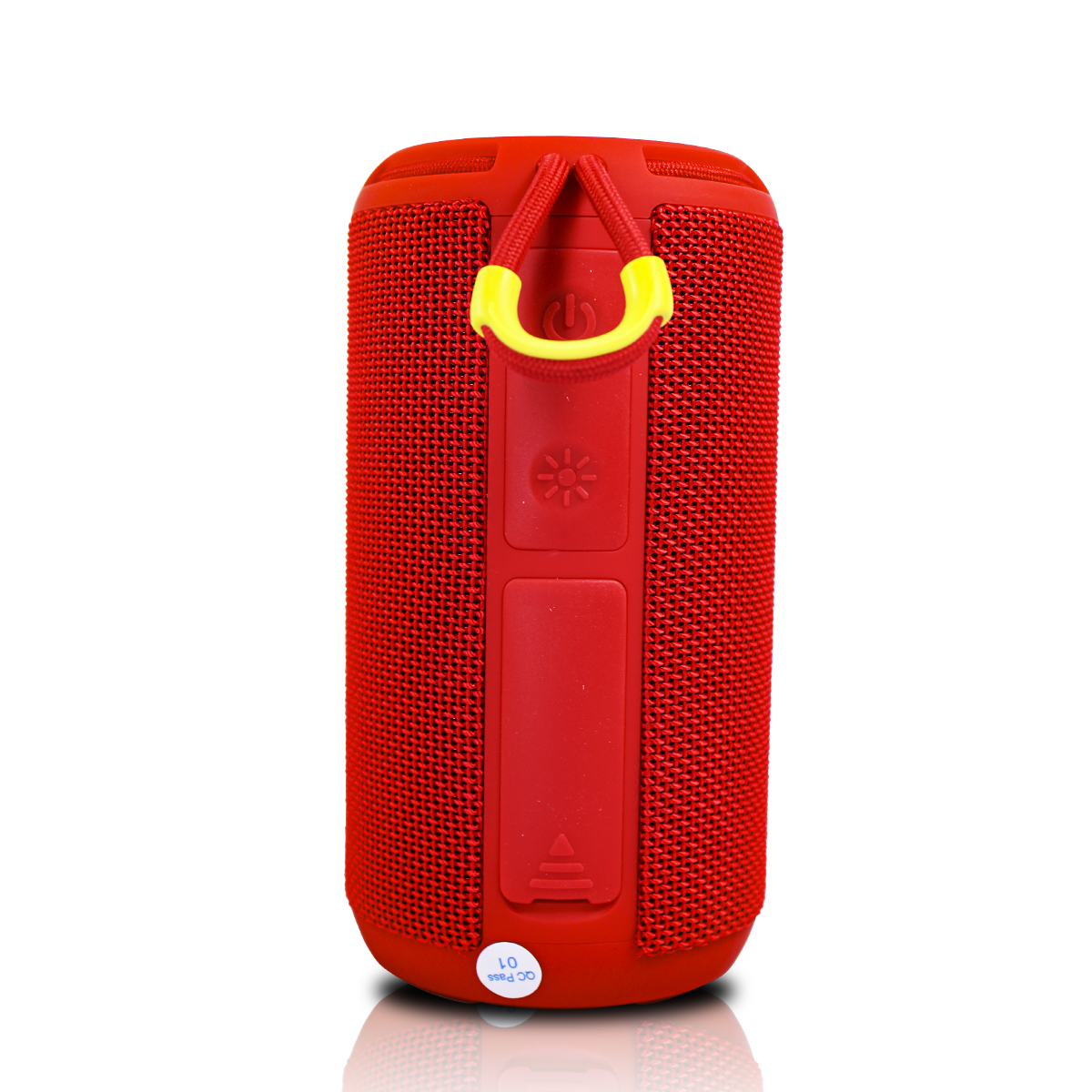 Bocina Portátil Potente Subwoofer Bluetooth Con Anillo Led Color Rojo