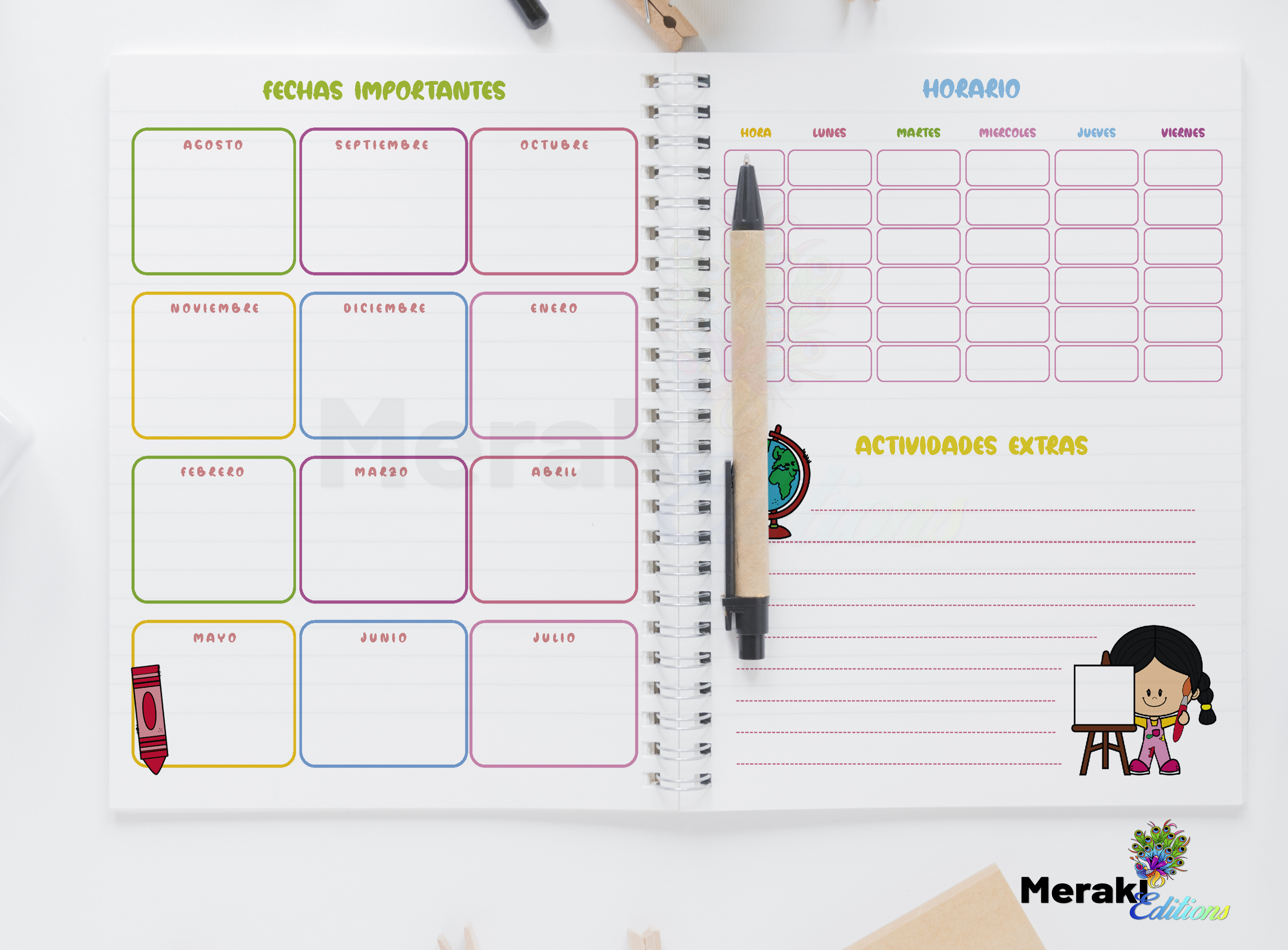 Agenda Docente 24-25 Escolar Personalizada Mod. Aprende 01