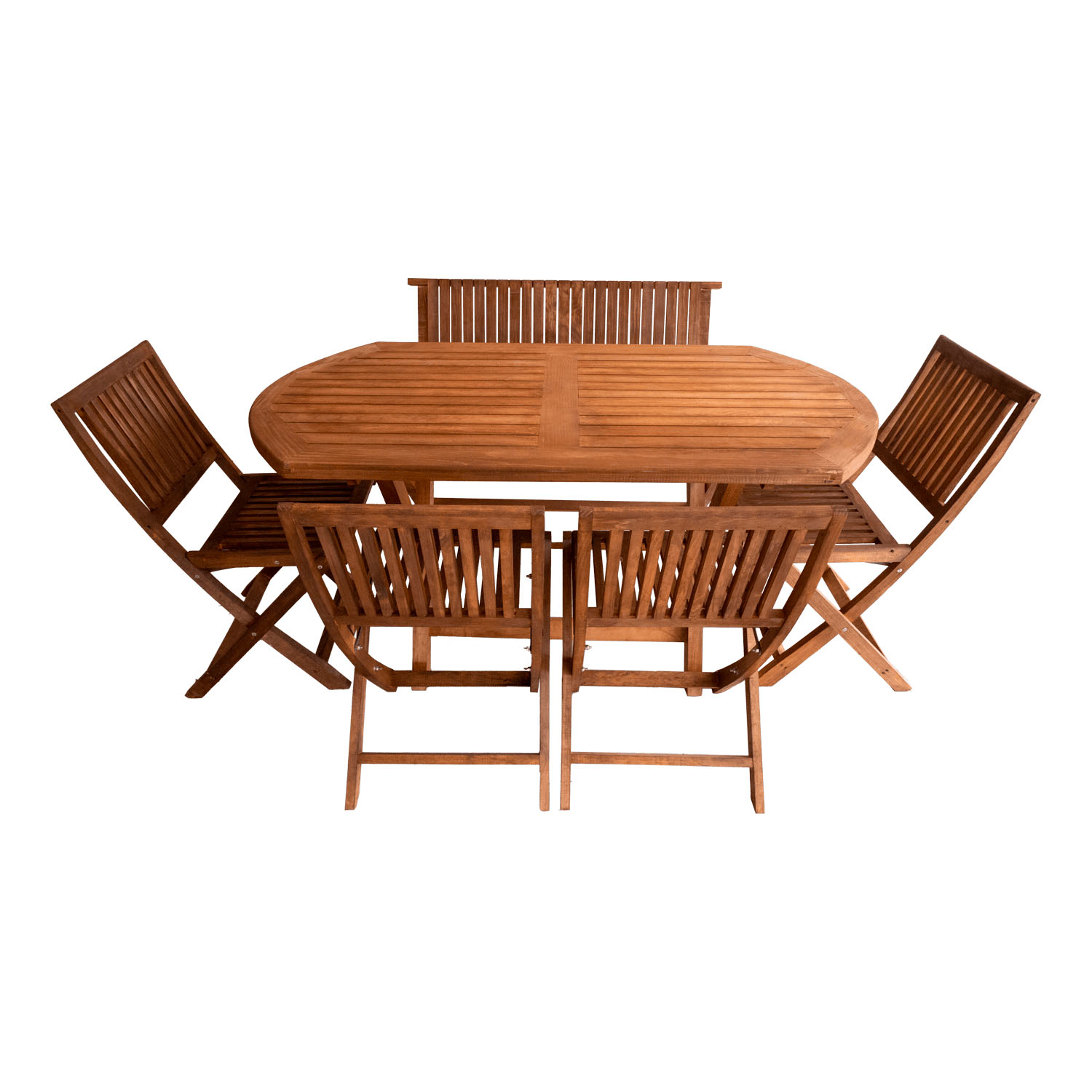 COMEDOR OVALADO 6 PERSONAS MODELO JARDIN