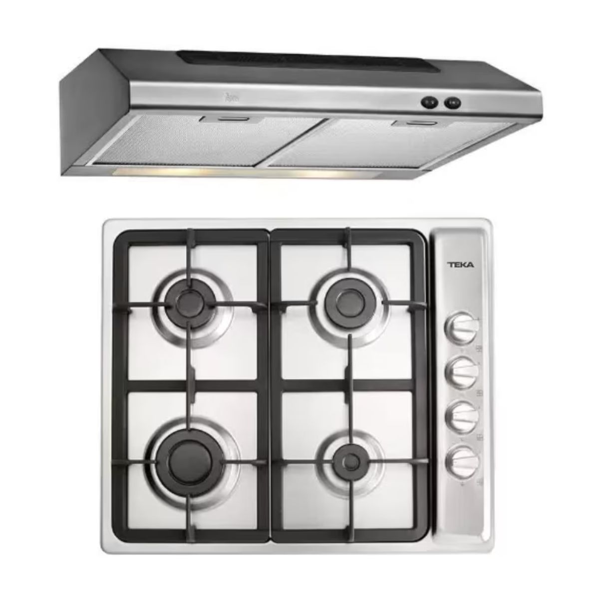 Combo Parrilla de Gas Empotrable + Campana Teka Duetto Plus-60.