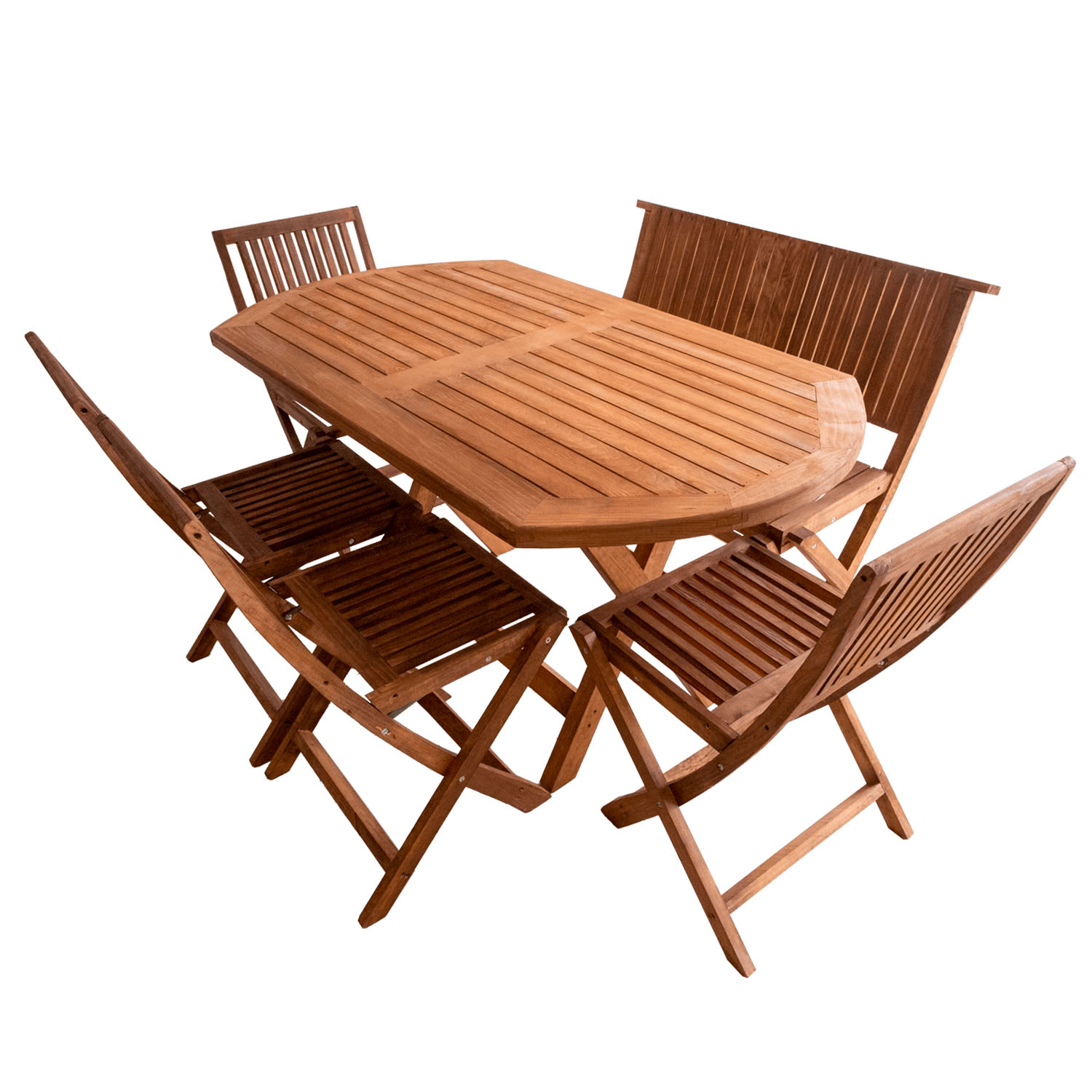 COMEDOR OVALADO 6 PERSONAS MODELO JARDIN