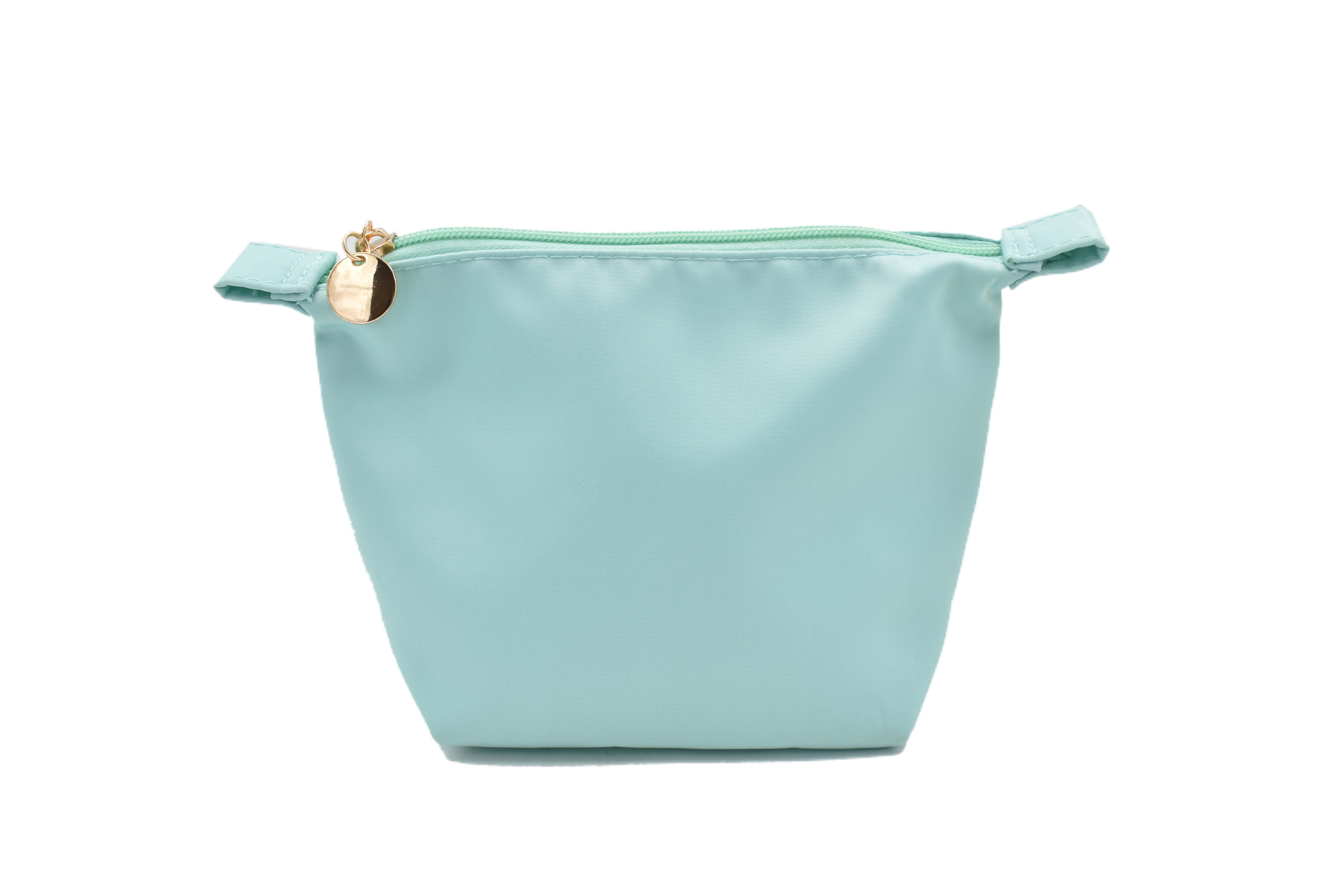 SAFIRIT, Cosmetiquera portátil de tela impermeable color azul 