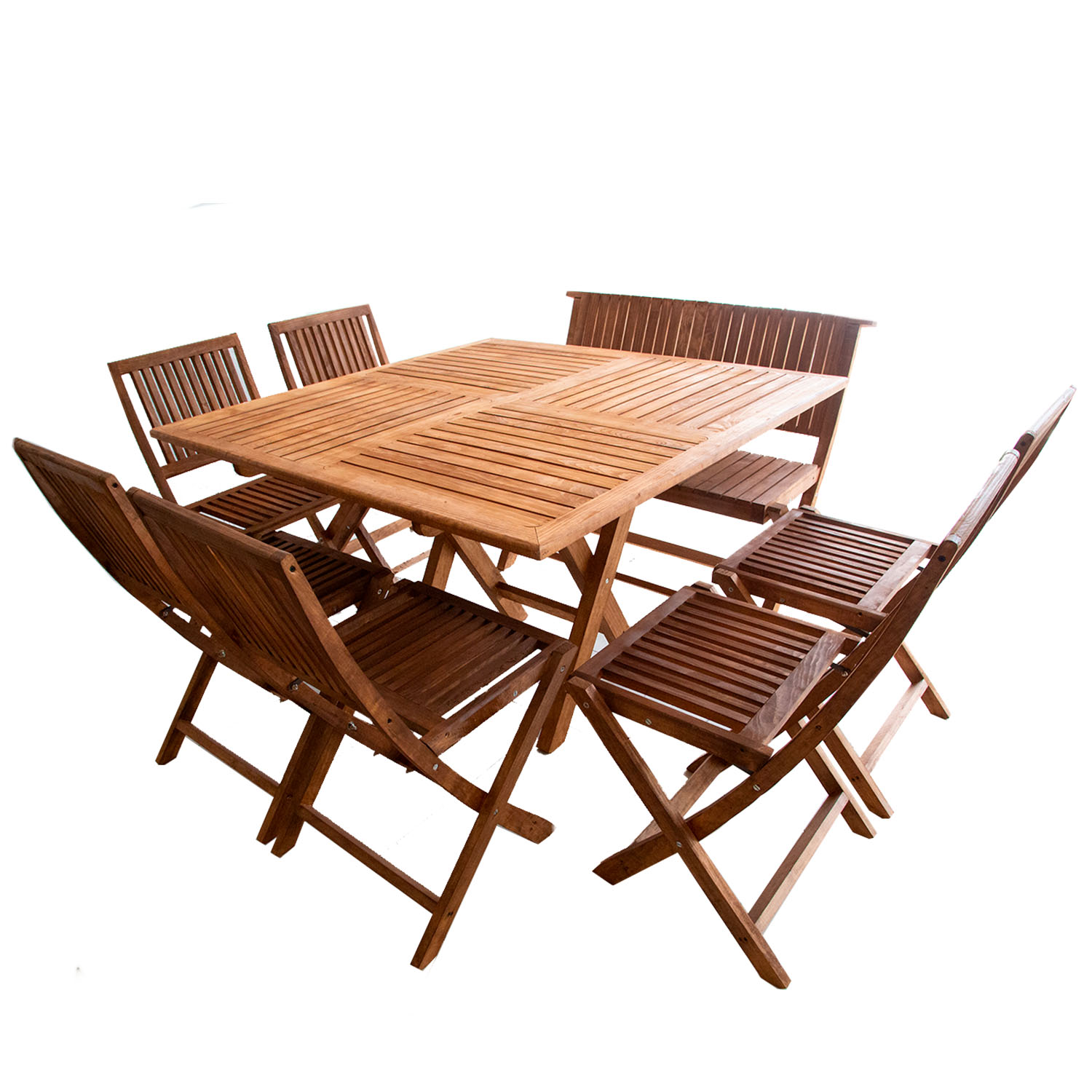 COMEDOR CUADRADO 8 PERSONAS MODELO JARDIN