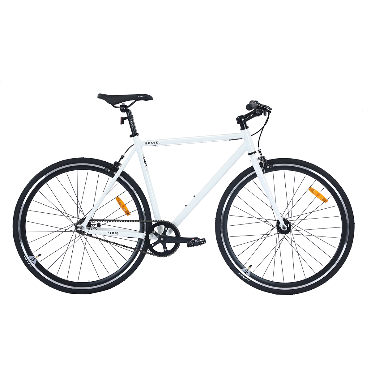 Bicicleta Gravel Fixie R700c Aluminio Color Blanco Tamano Del Cuadro 51