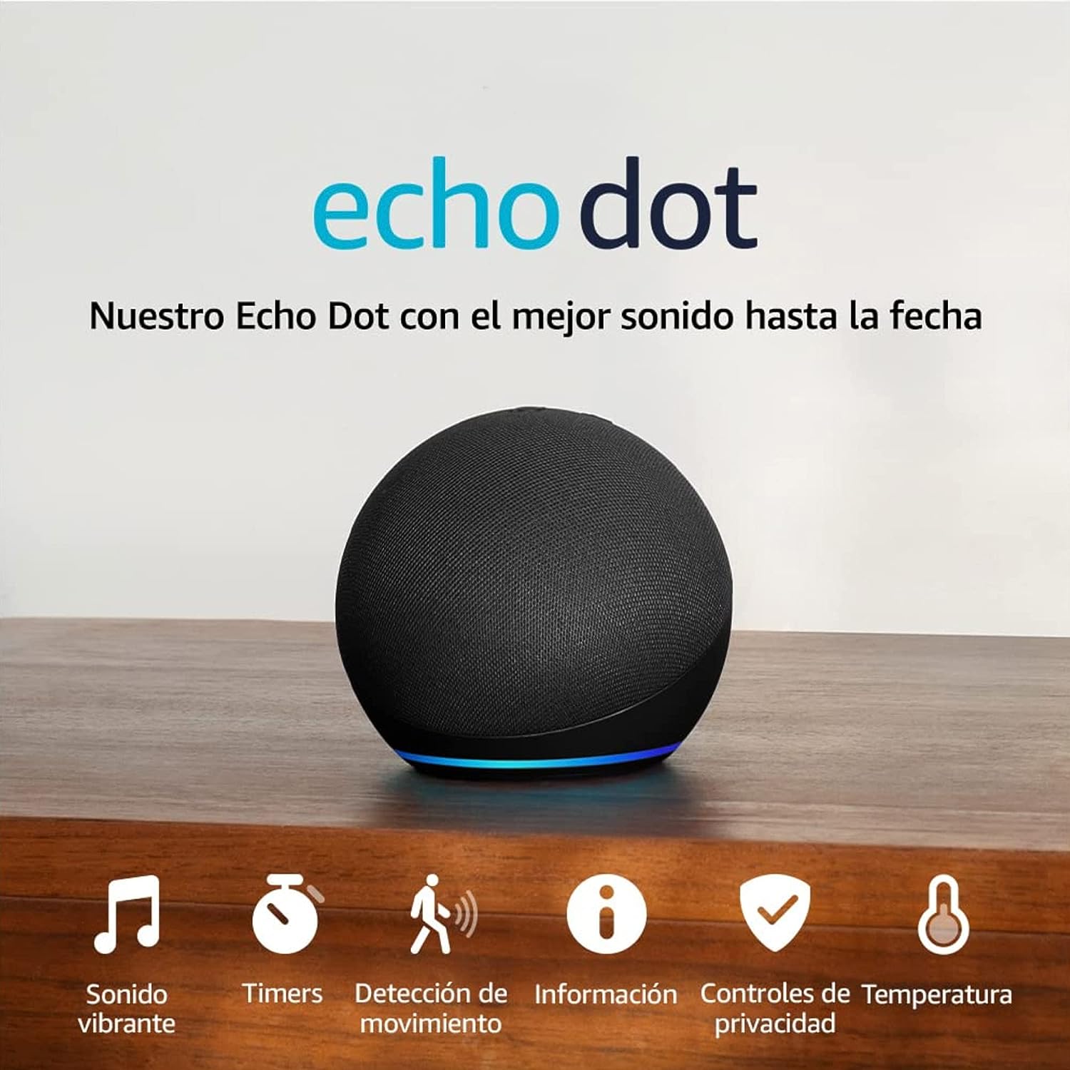  Echo Dot 5th Gen Bocina Inteligente Con Alexa Negro