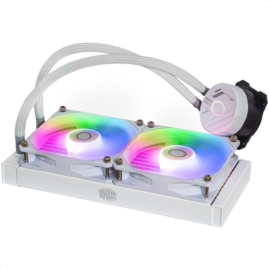 Enfriamiento Liquido Cooler Master MasterLiquid 240L Core ARGB White MLW-D24M-A18PZ-RW