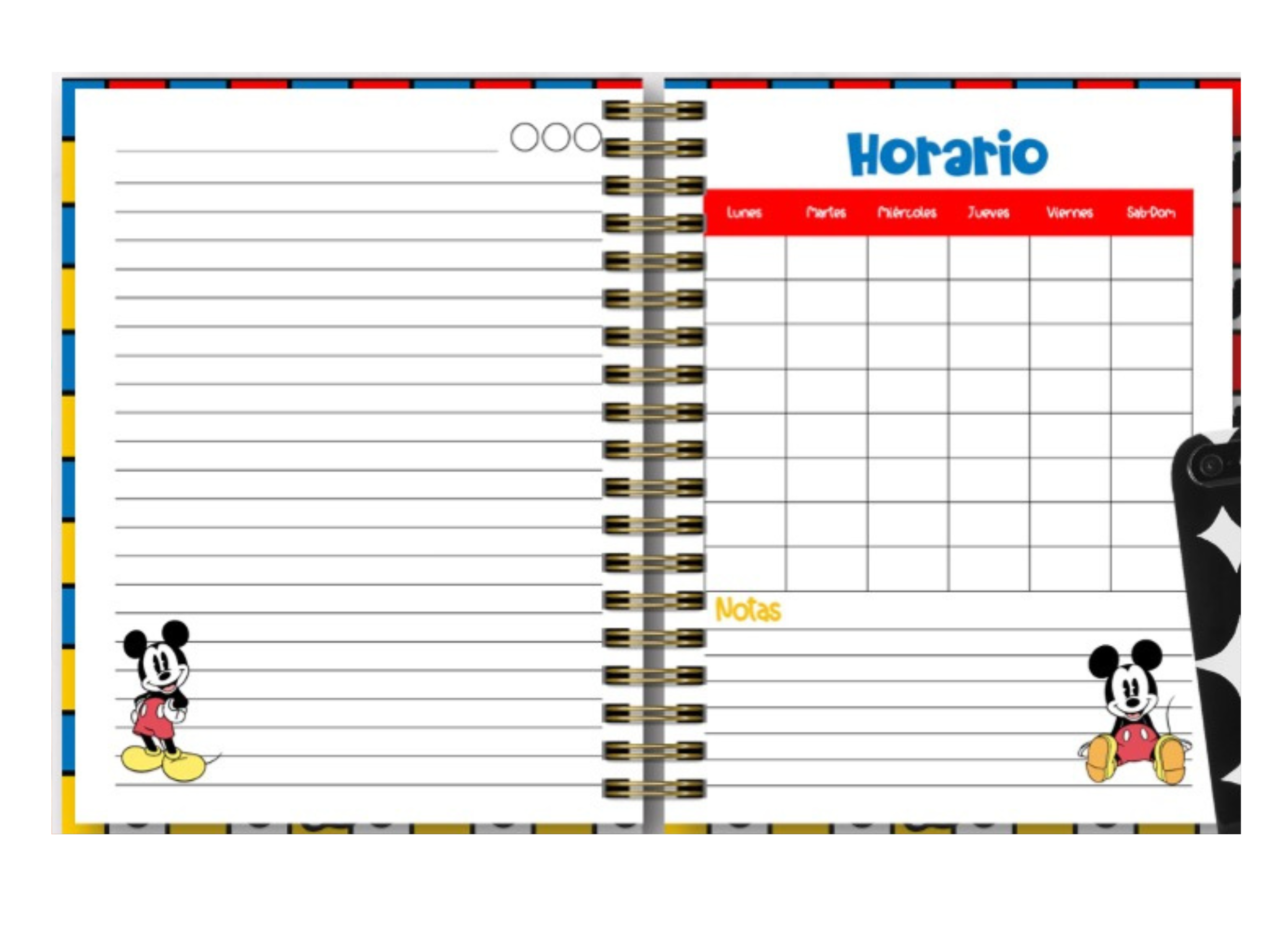 Agenda Docente 2024 - 2025 Animada Escolar Mod. Mickey 01