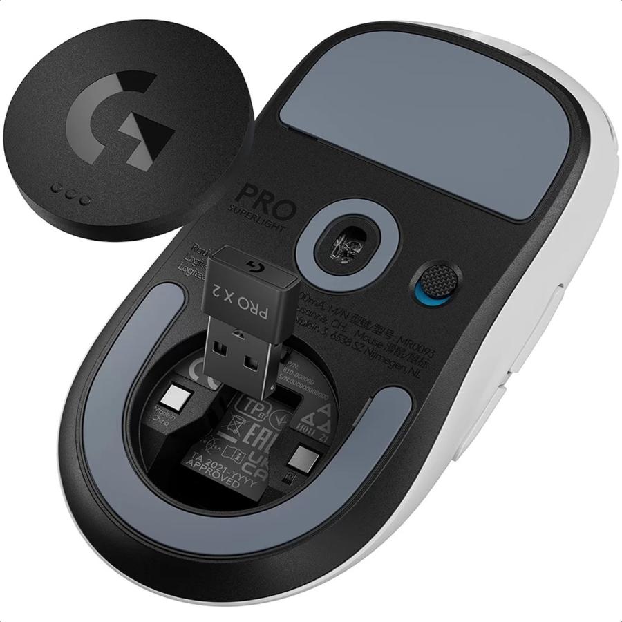 Mouse Logitech PRO X SUPERLIGHT 2 USB Recargable Inalambrico-Alambrico Lightspeed 910-006637