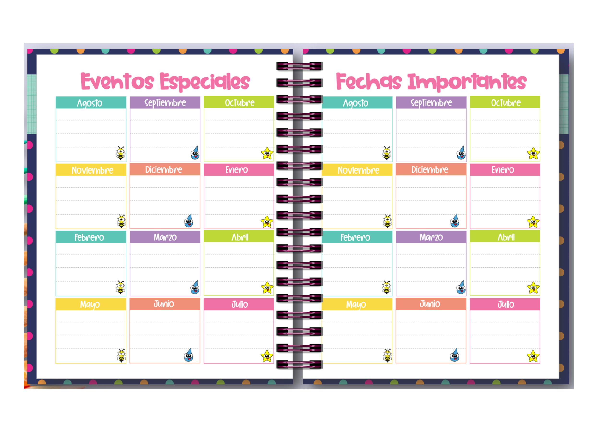 Agenda Docente 2024 - 2025 Animada Muñequita 01