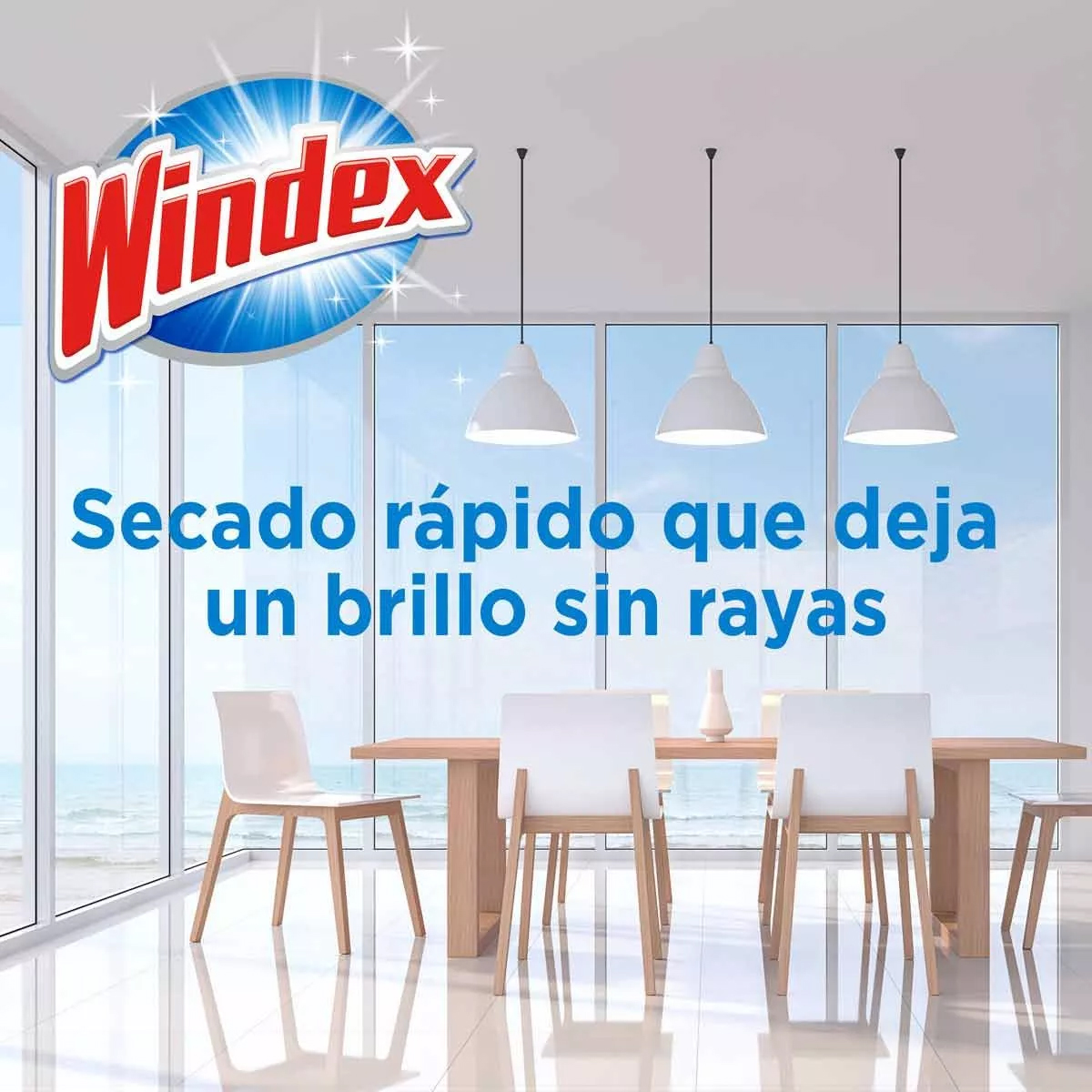 Limpiador de Vidrios en Atomizador Windex Original de 640 ml