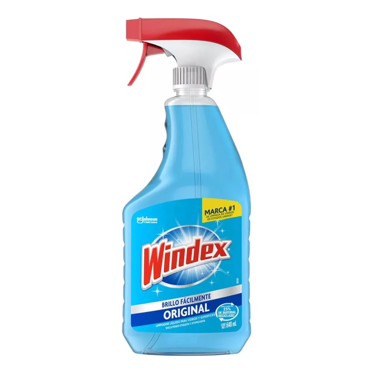Limpiador de Vidrios Windex Original 2 Piezas de 640 ml c/u