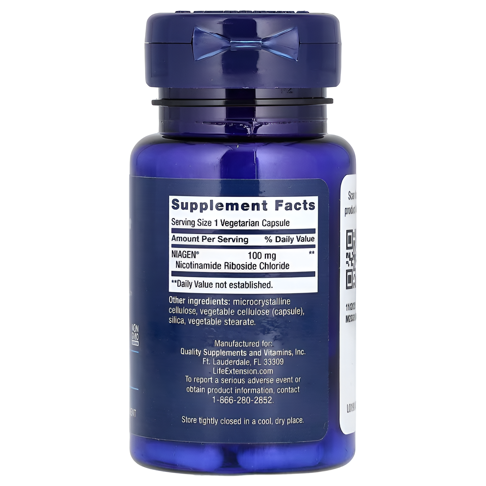 NAD Ribósido NR 100 mg 30 Cápsulas