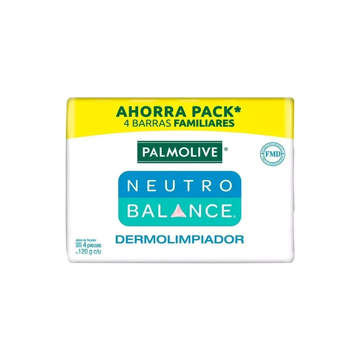 Jabón de Tocador Palmolive Dermolimpiador 4 Pzs de 120 g c/u