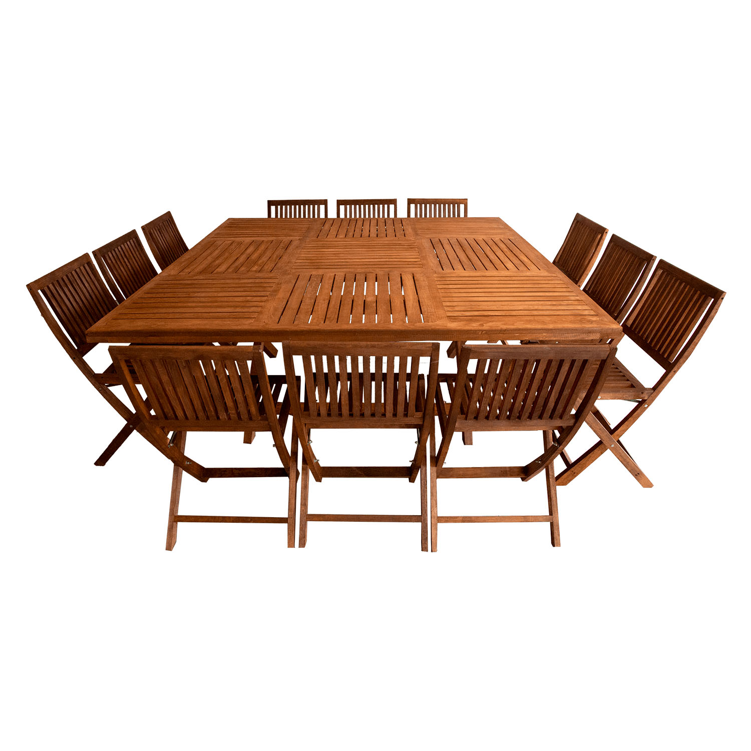 COMEDOR CUADRADO 12 PERSONAS MODELO JARDIN