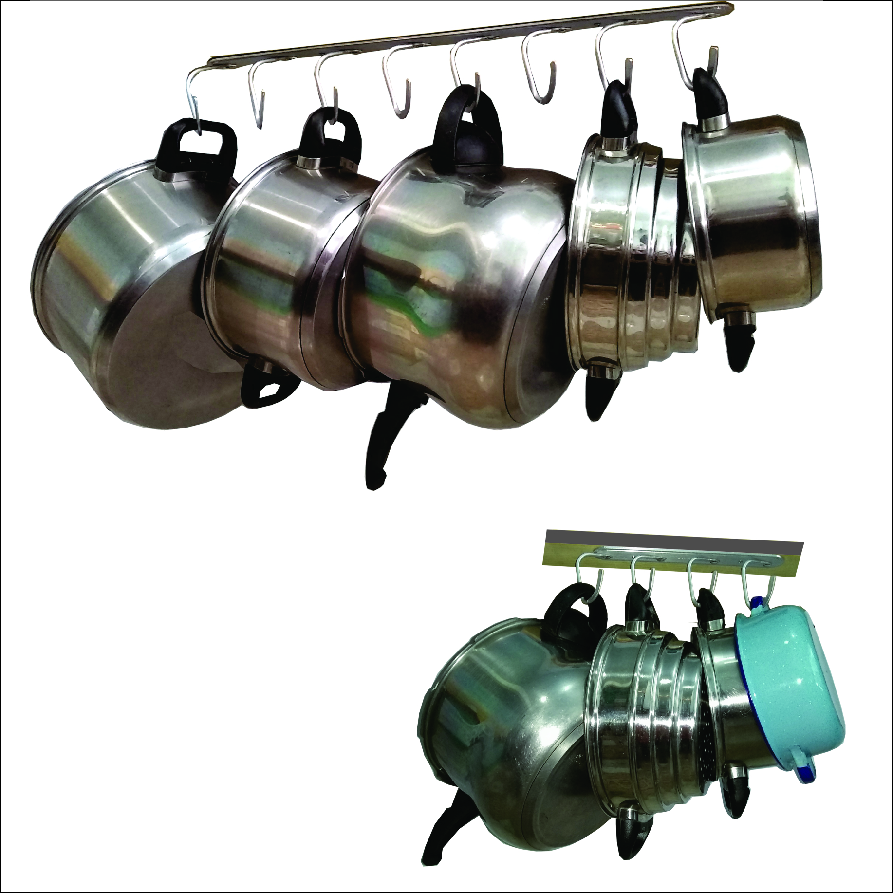 Kit de colgadores horizontales Sarteneros 2 piezas