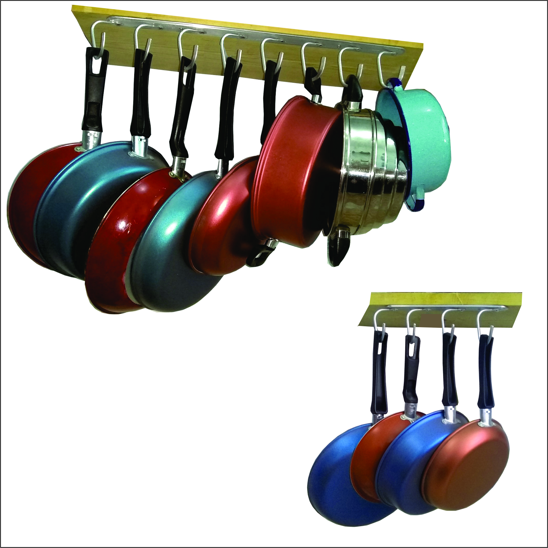 Kit de colgadores horizontales Sarteneros 2 piezas