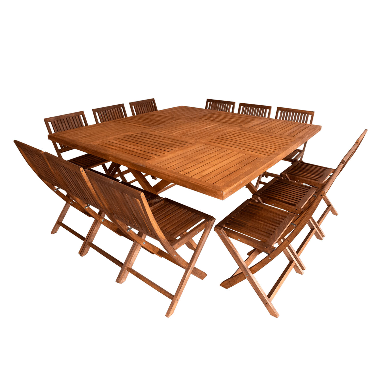 COMEDOR CUADRADO 12 PERSONAS MODELO JARDIN