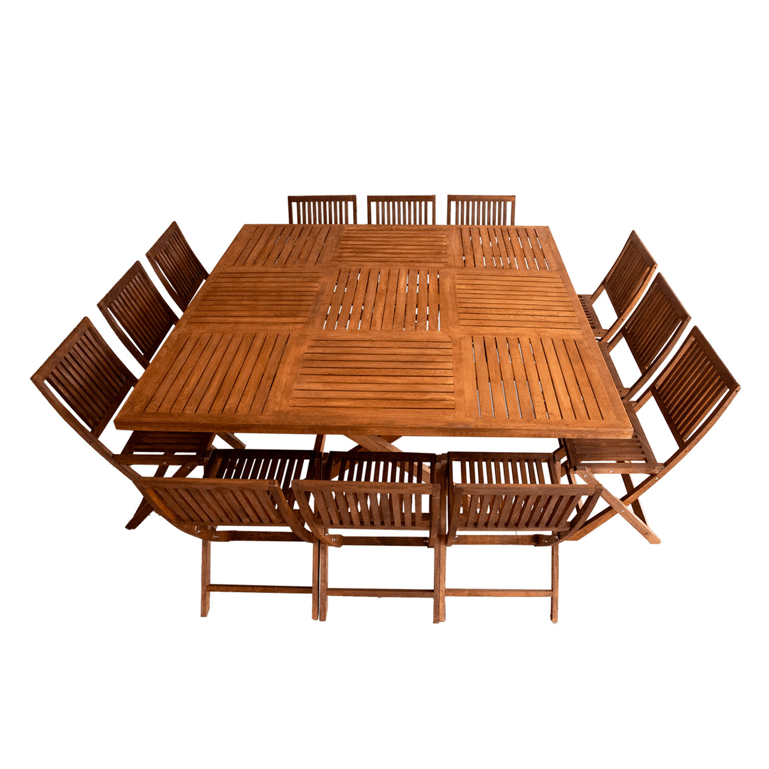 COMEDOR CUADRADO 12 PERSONAS MODELO JARDIN