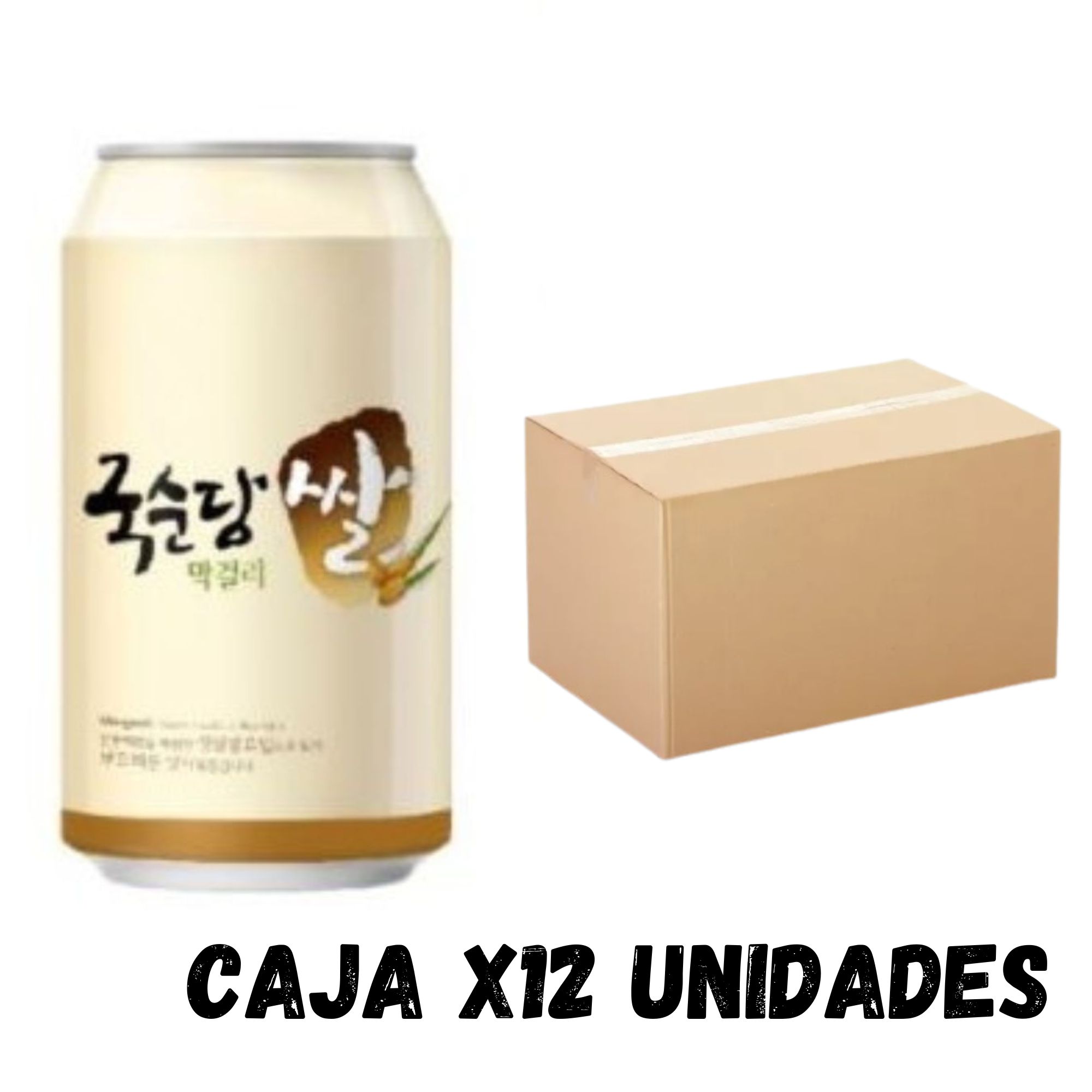 Bebida Coreana Makkoli Kooksoondang Sabor Plátano 12 pzs