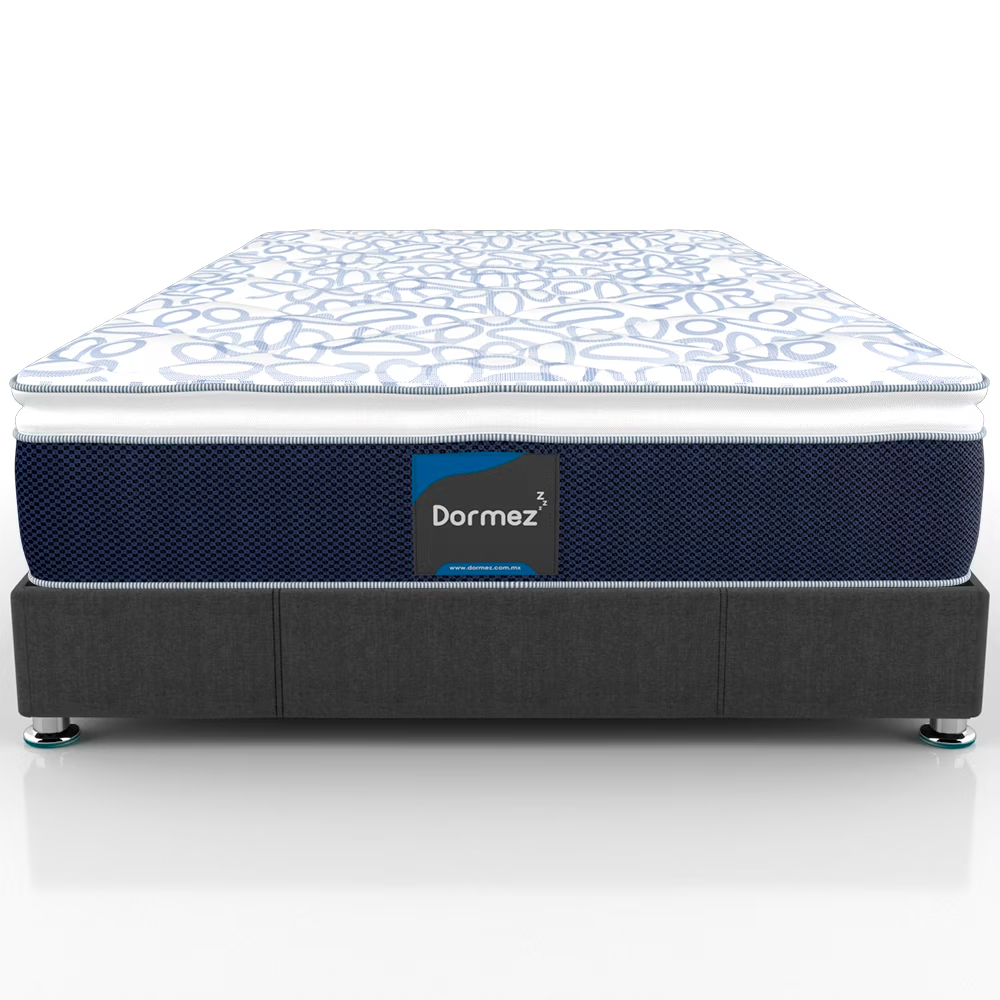 Colchón y Box Matrimonial Dormez Silc Evolution Ortopédico.