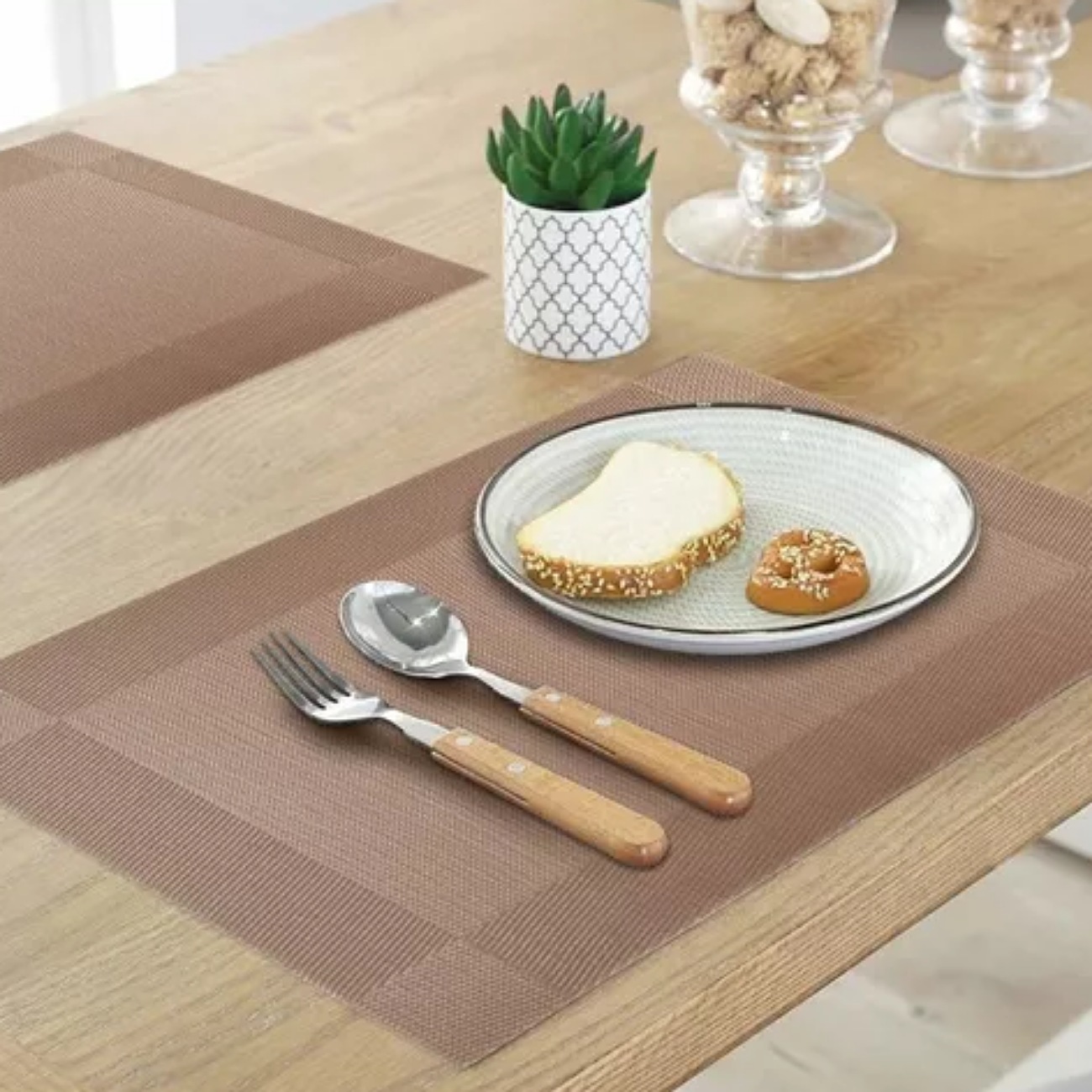 Mantel Individual De Pvc Para La Mesa Lavable 10 Pieza