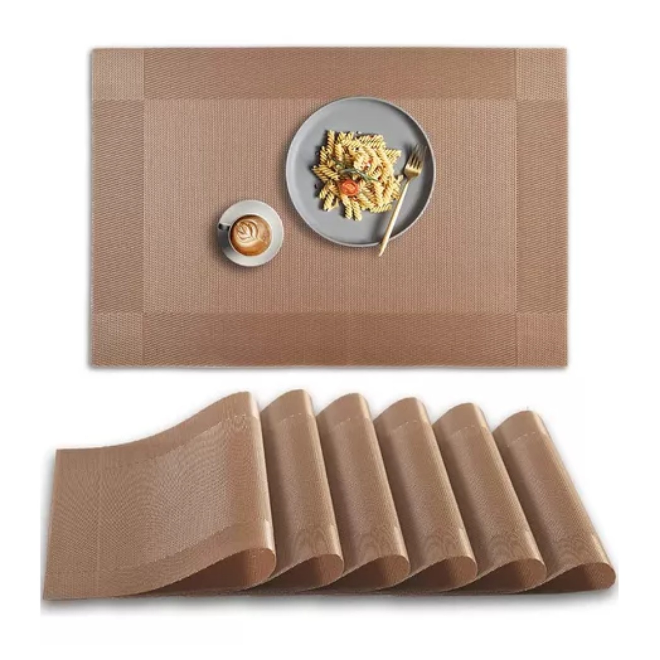 Mantel Individual De Pvc Para La Mesa Lavable 10 Pieza