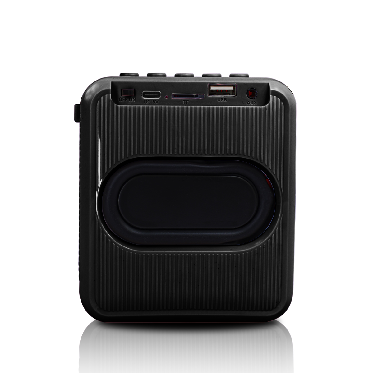 Mini Bocina 8w Karaoke Con Microfon Inalambrico Wl-391 color Negro 