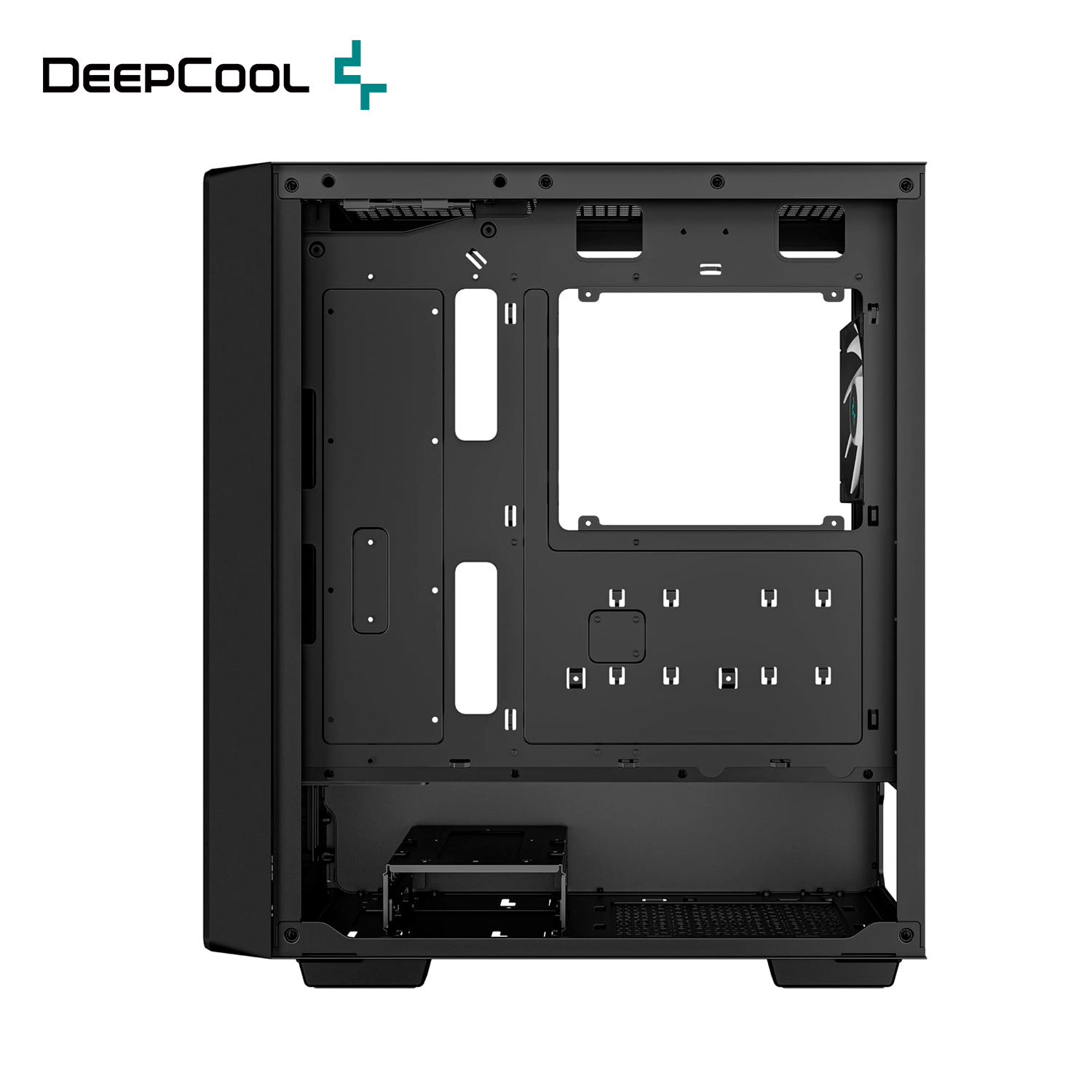 Gabinete Deepcool CC560 V2 Negro Atx Led S/fuente Cristal R-CC560-BKGAA4-G-2.