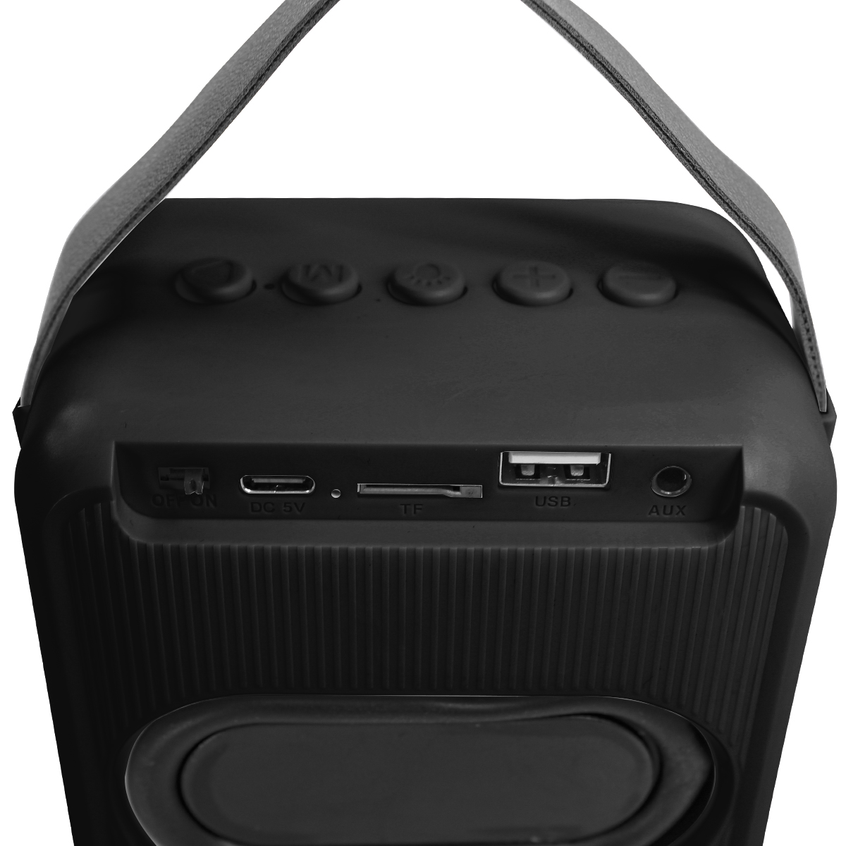 Mini Bocina 8w Karaoke Con Microfon Inalambrico Wl-391 color Negro 