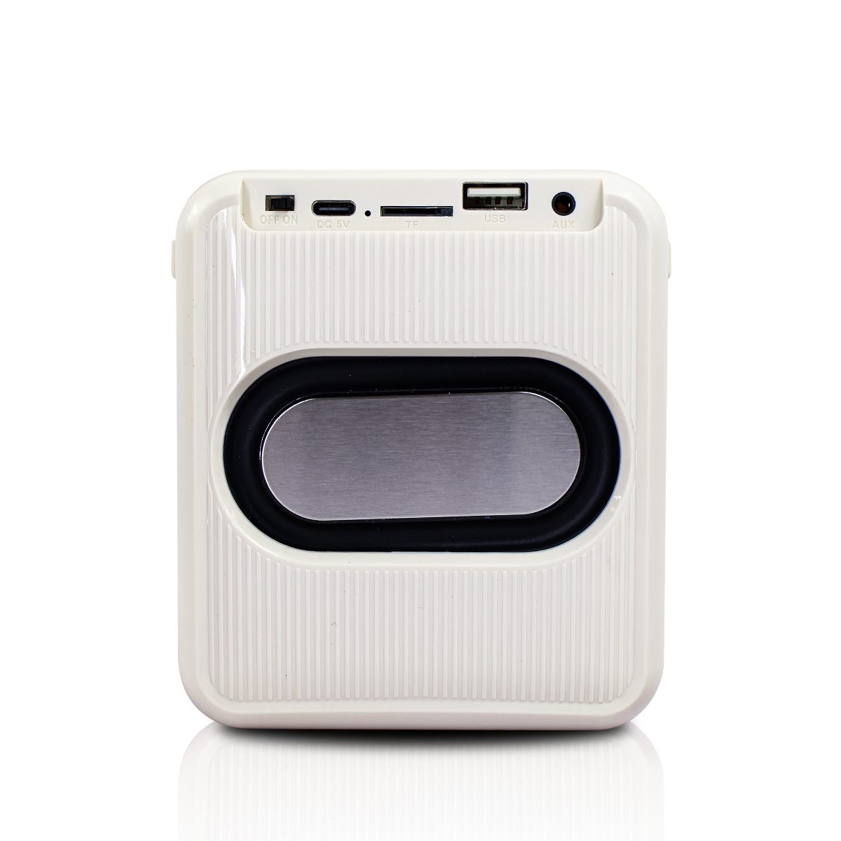 Mini Bocina 8w Karaoke Con Microfon Inalambrico Wl-391 color Beig