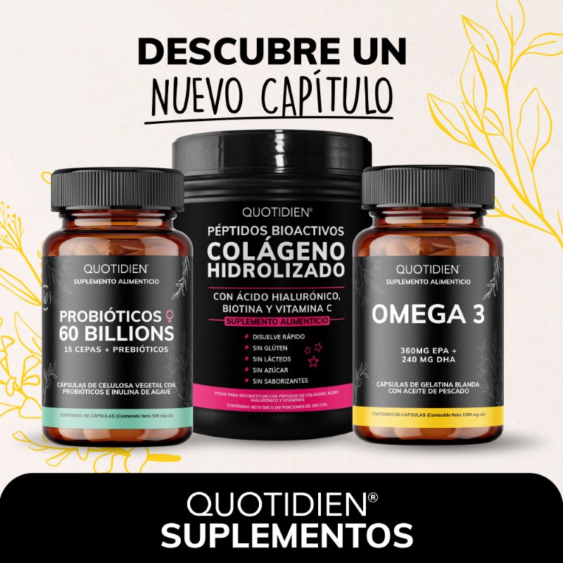 Suplemento Alimenticio Omega 3 Aceite de Pescado Quotidien 60 cápsulas