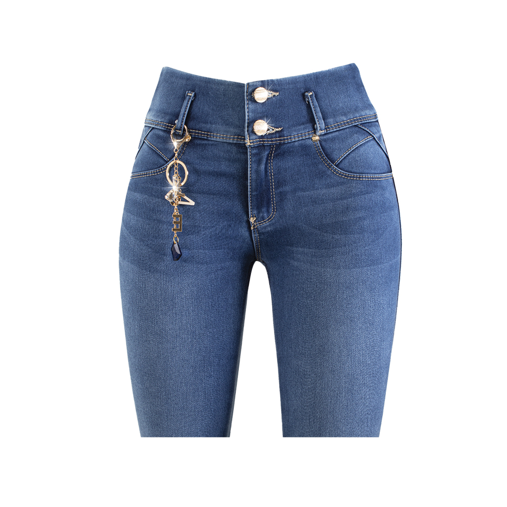 Pantalon Jean Tobillero Colombiano Levanta Pompa Skinny FERNANDA Praga Jeans HJC-003.