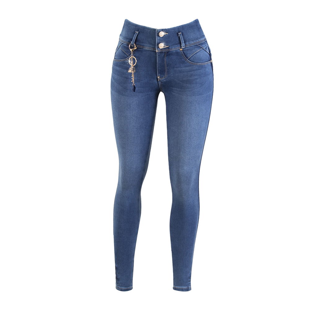 Pantalon Jean Tobillero Colombiano Levanta Pompa Skinny FERNANDA Praga Jeans HJC-003.