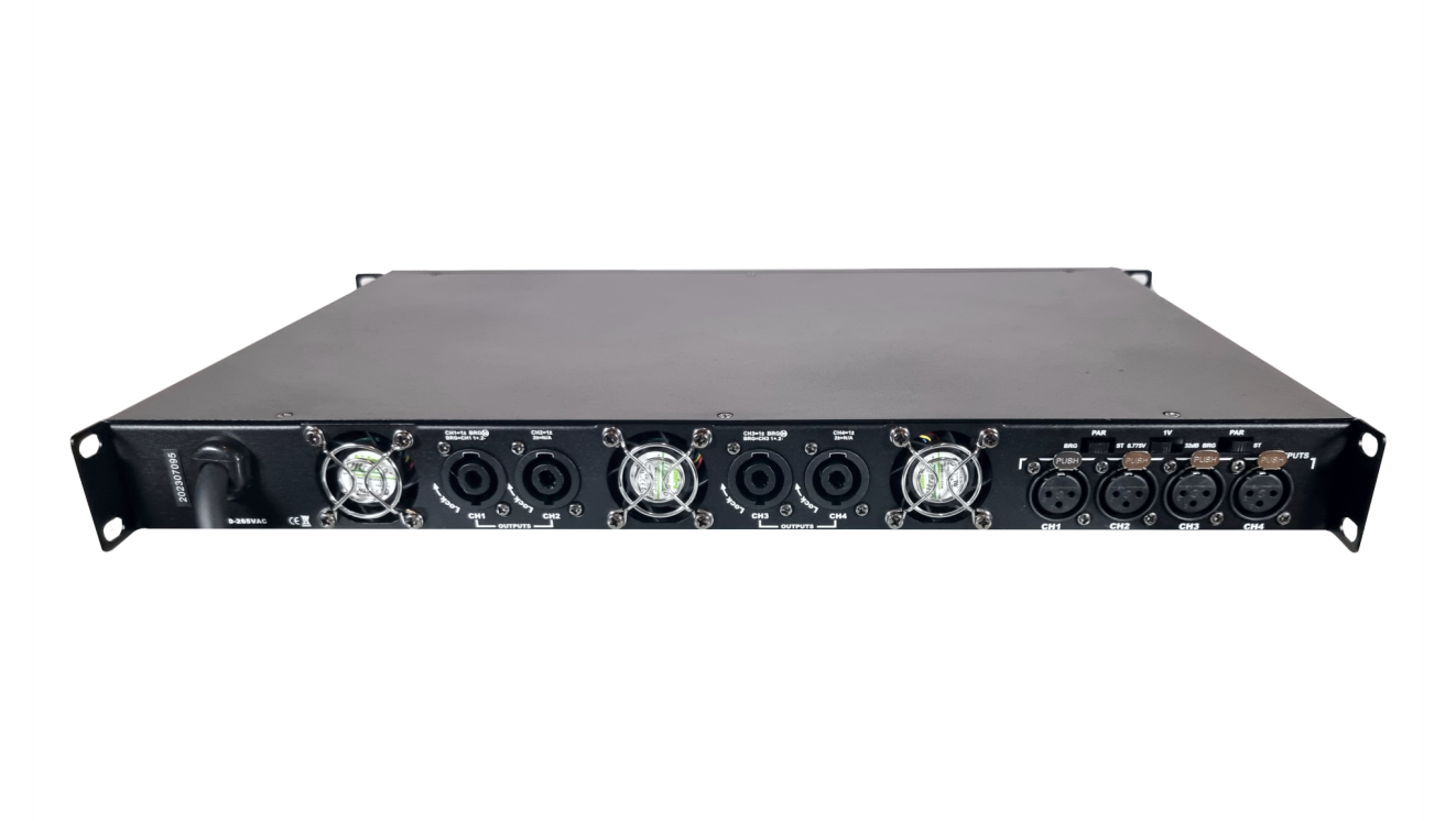 Amplificador Profesional alta potencia Skrander Z4-900 4 Canales 900wx4
