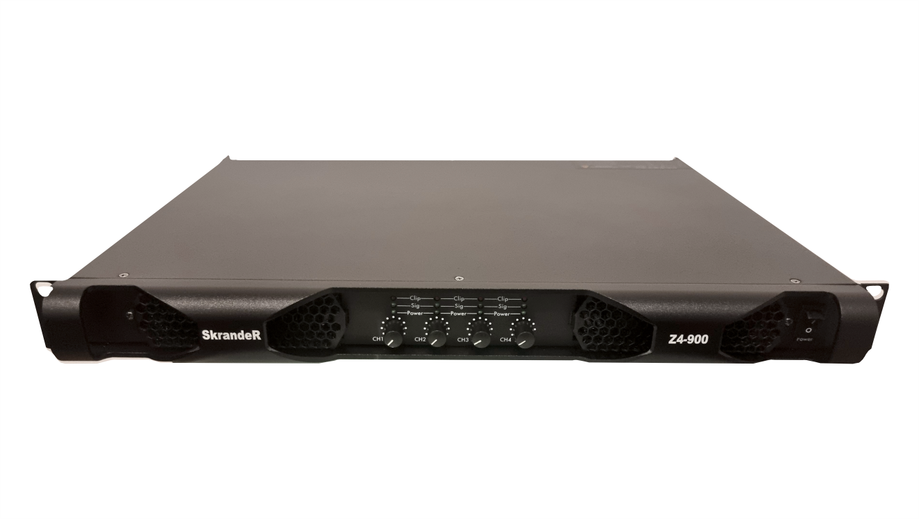 Amplificador Profesional alta potencia Skrander Z4-900 4 Canales 900wx4