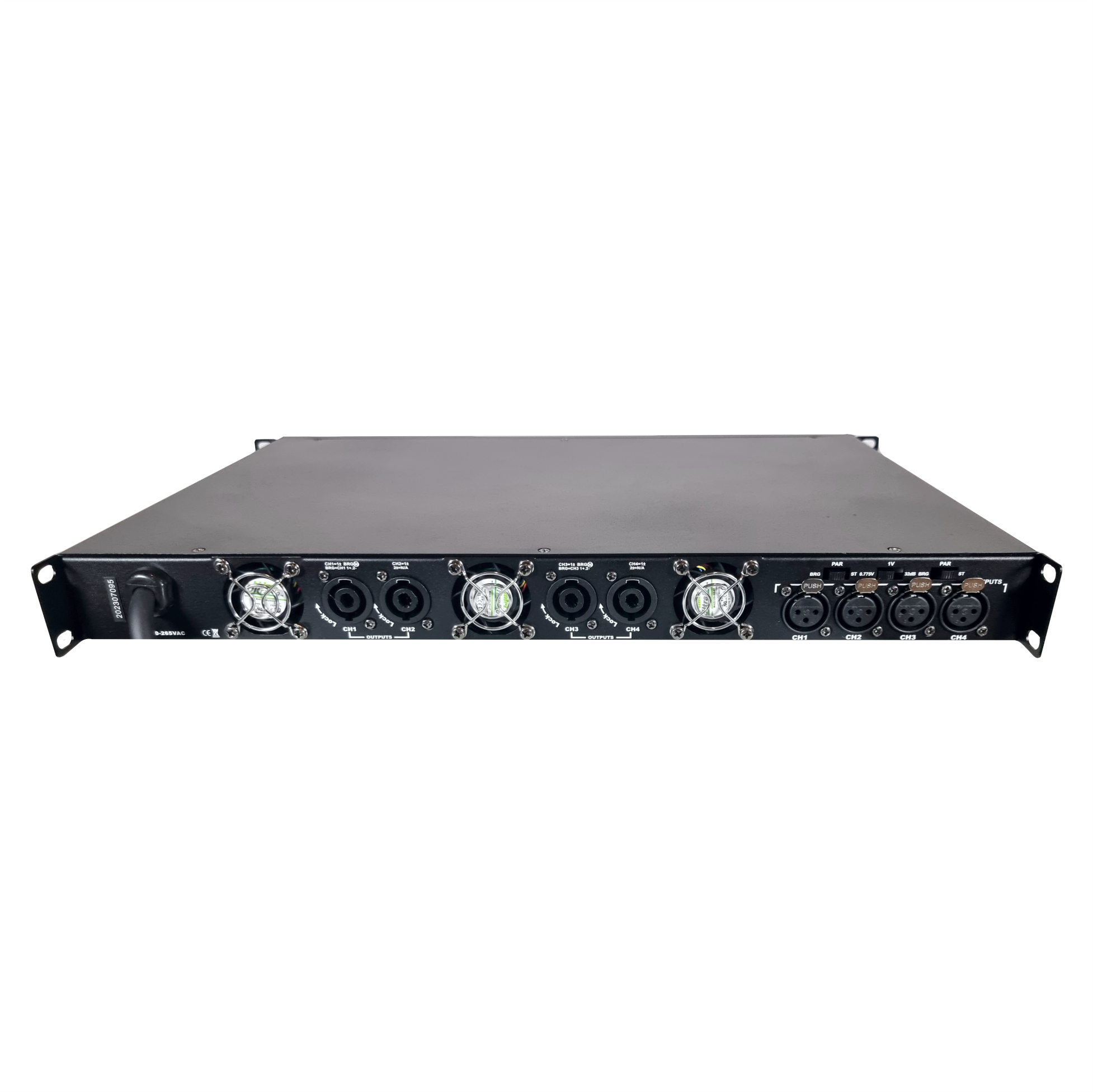 Amplificador Profesional de alta potencia Skrander Z4-1200 4 Canales 1200wx4