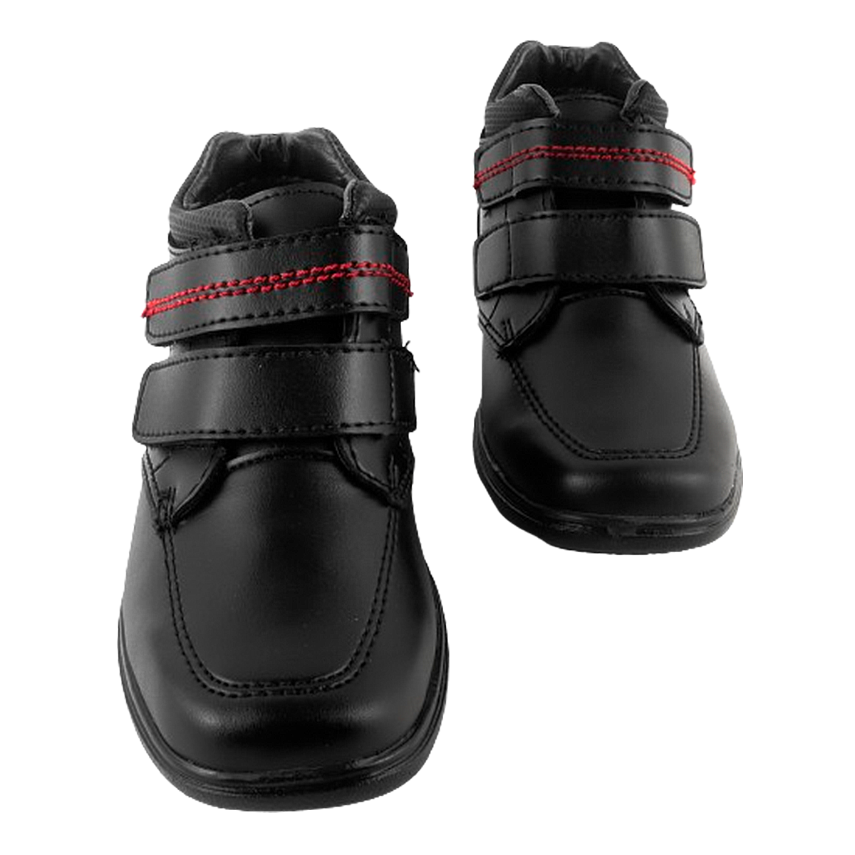 Zapato Bota Negro Niño Escolar Cosido Arco Ortopédico Cómodo 4607-n
