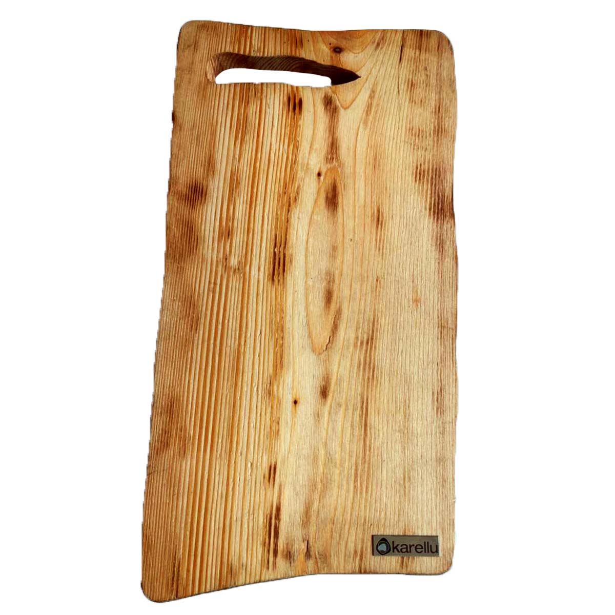 Tabla para picar de madera (pino) rectangular I tabla de quesos y charcuteria I tabla de decoración y corte para carne asados I hecho 100% a mano I LIVE V: 54 x 28 x 2.5.