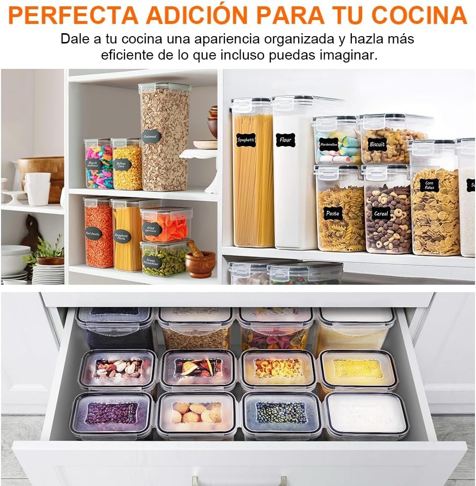 Juego de recipientes herméticos, MDFitness ,Organizadores de