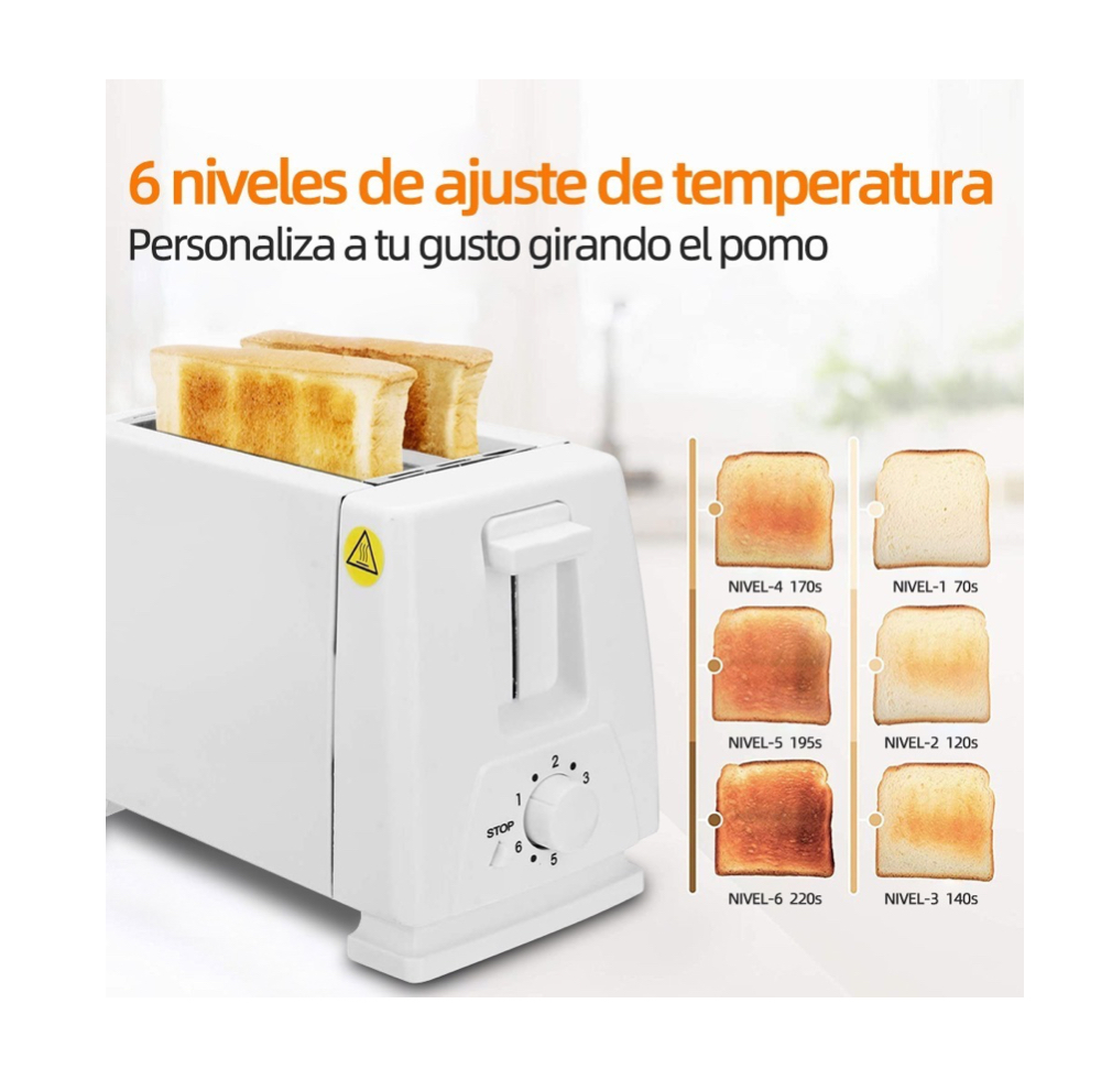 Tostadora Para Sandwichera Blanca.