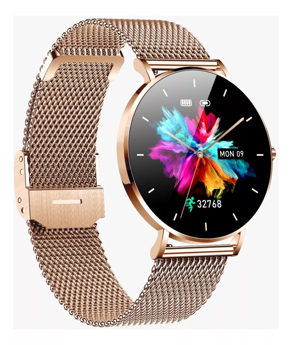 Reloj Para Mujer Smart Watch T8 Para Dama Fralugio 1.3´ Metal Amoled Hd