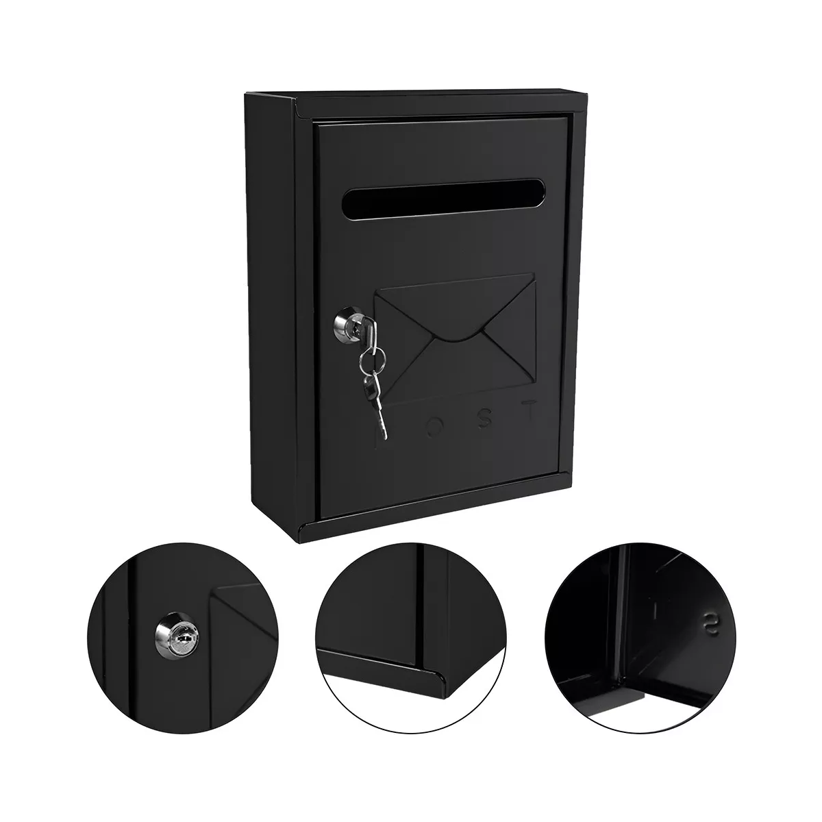 Buzón Hogar Cartas Correo Decoracion Exterior Casa Y 2 Llave