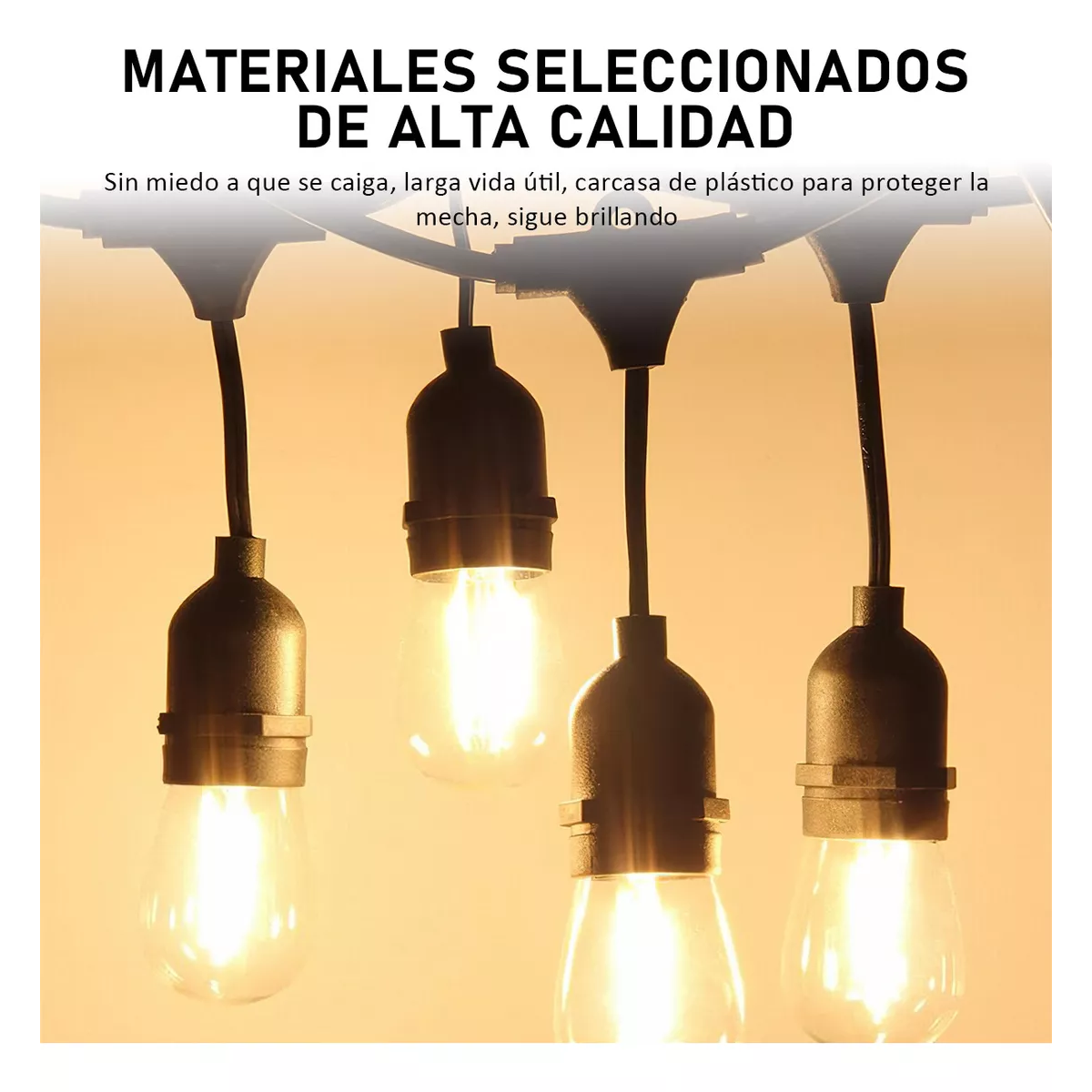 Serie Vintage Exteriores 15+2 Led Focos Impermeable 15m