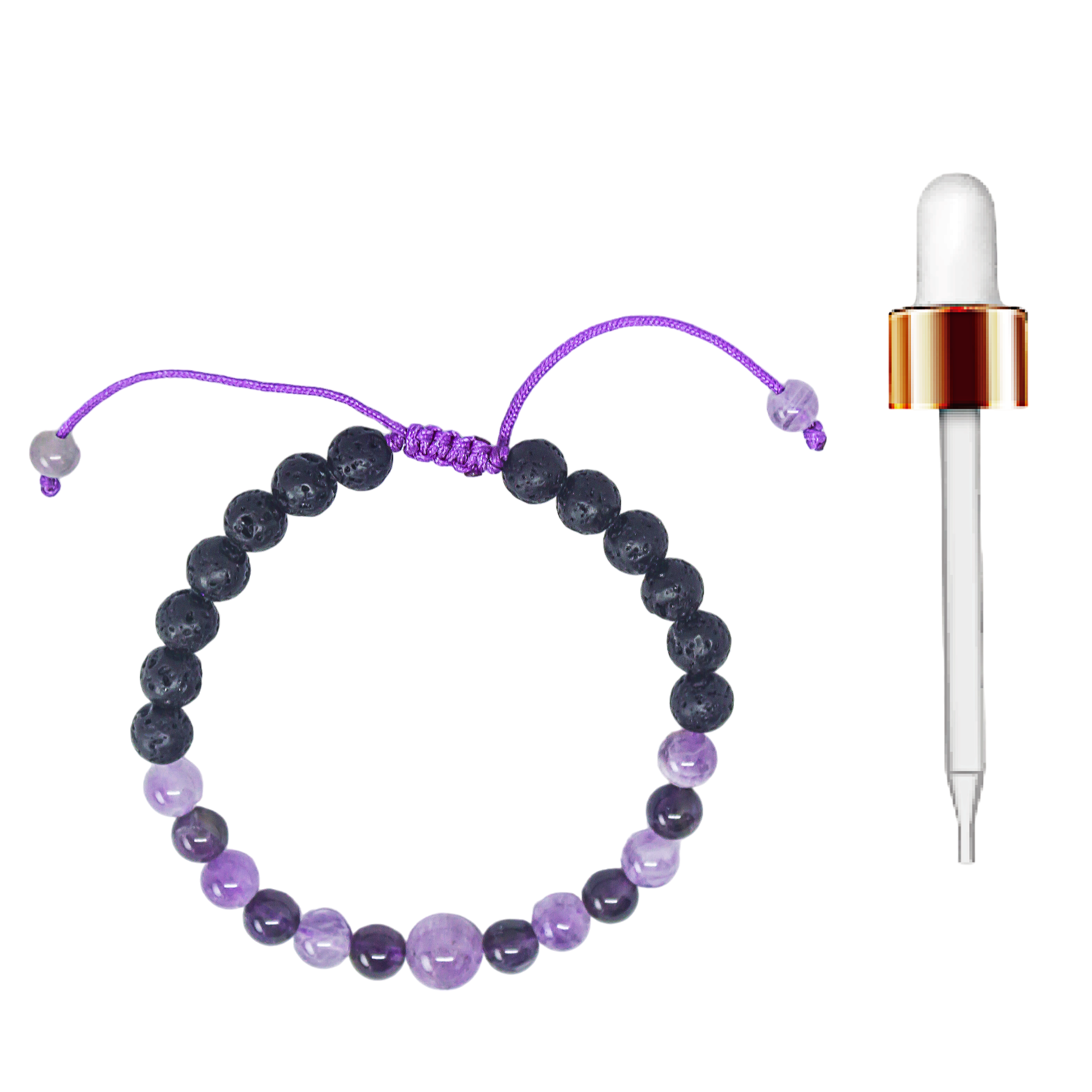 Pulsera mujer Antiestrés Cuarzo Amatista.