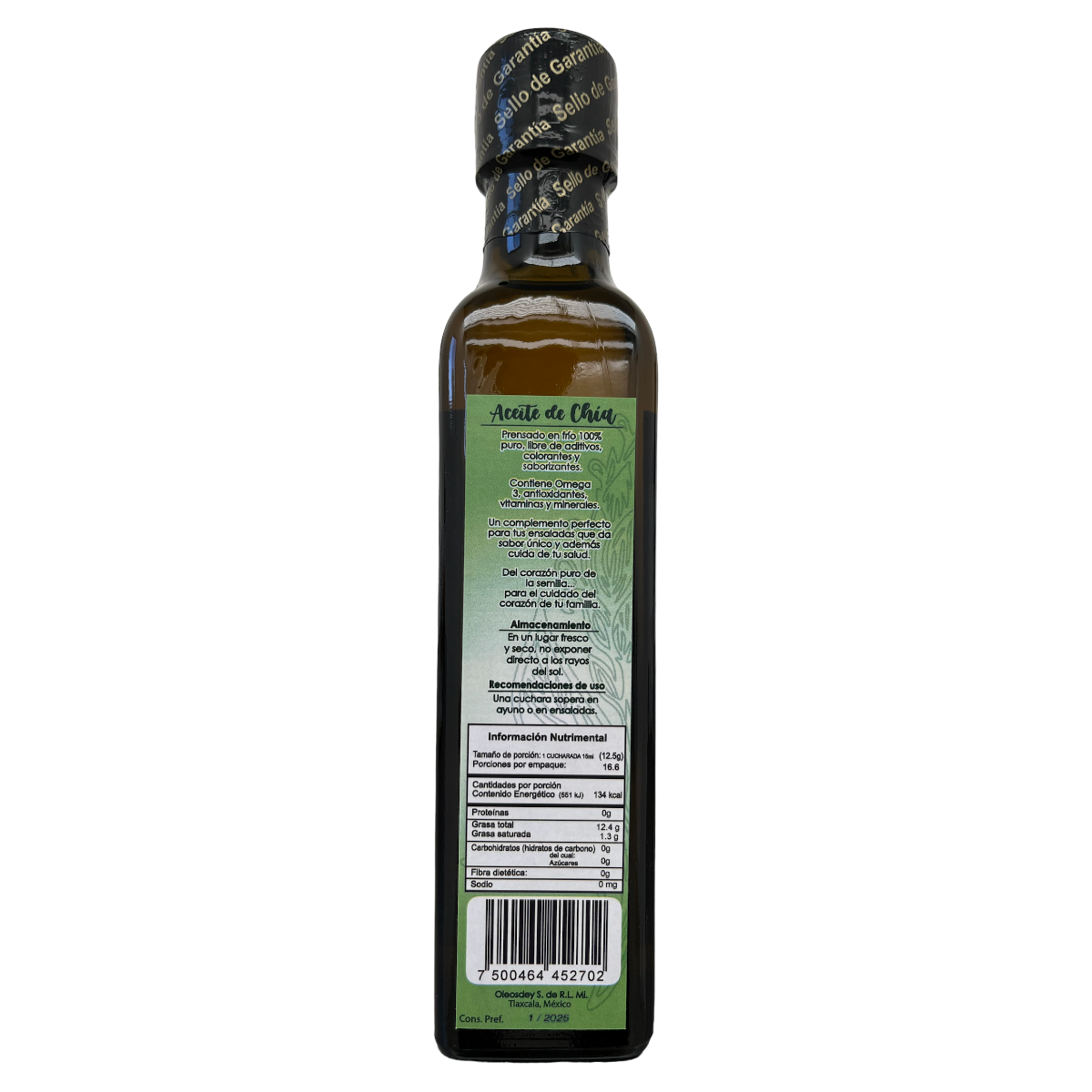 Aceite de semilla de Chía 