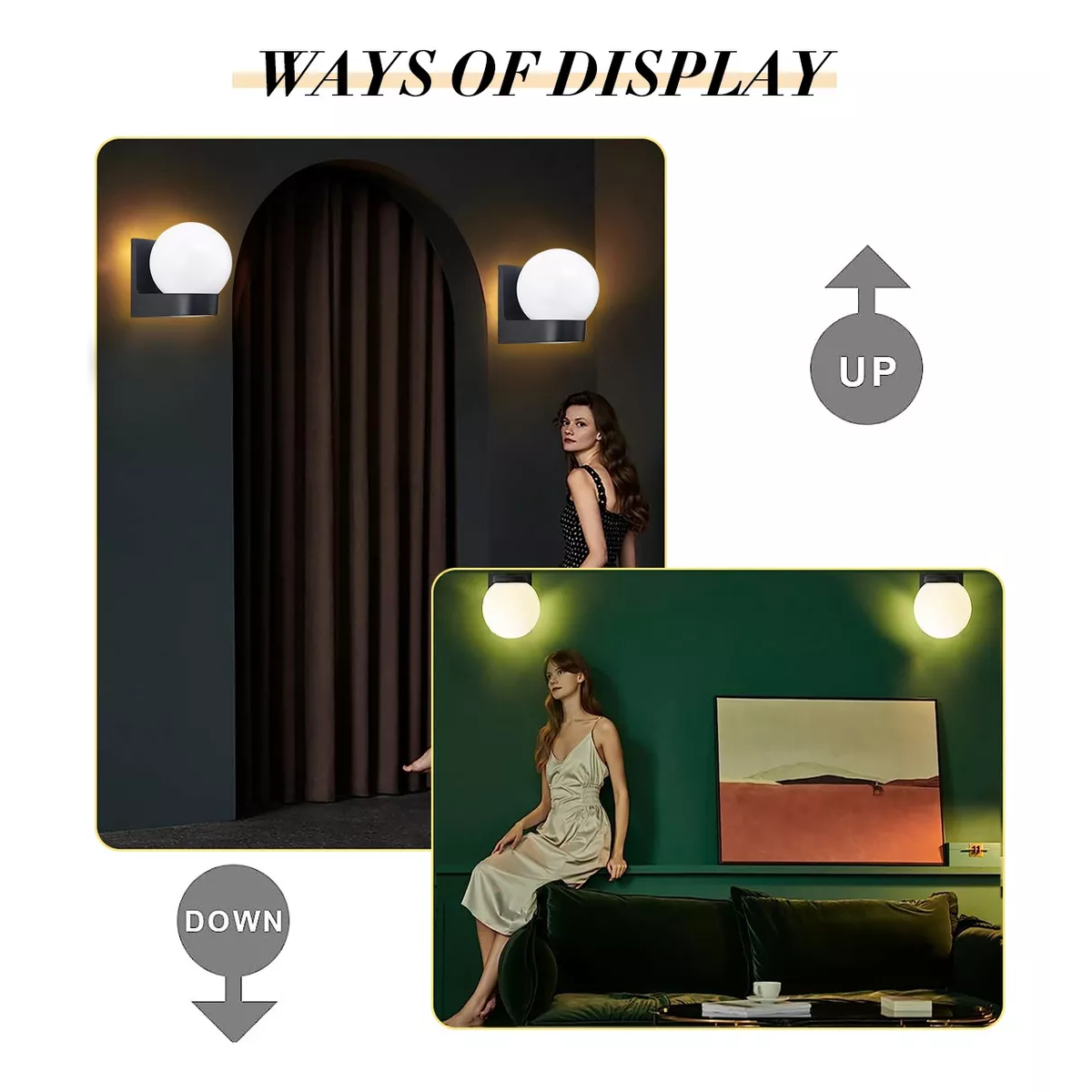 Lampara Pared Arbotante Tipo Globo Para Exterior/interior