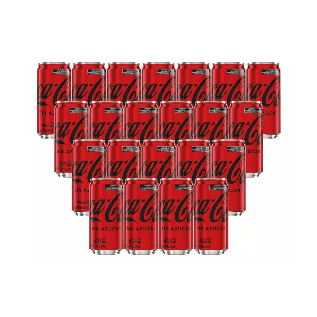 Refresco Coca Cola Sin Azúcar Mini Latas 22 Pzs de 235 ml c/u