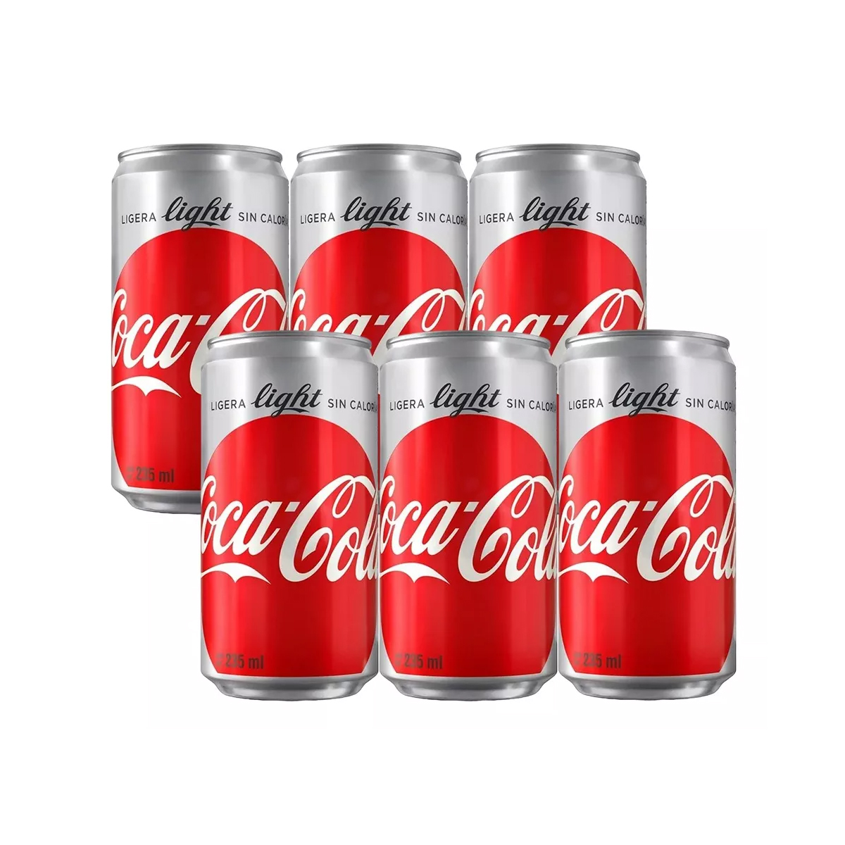 Refresco Coca Cola Light Mini Latas 10 Pzs de 235 ml c/u